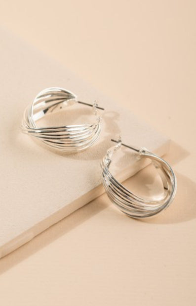 Twisted Hoop Earrings