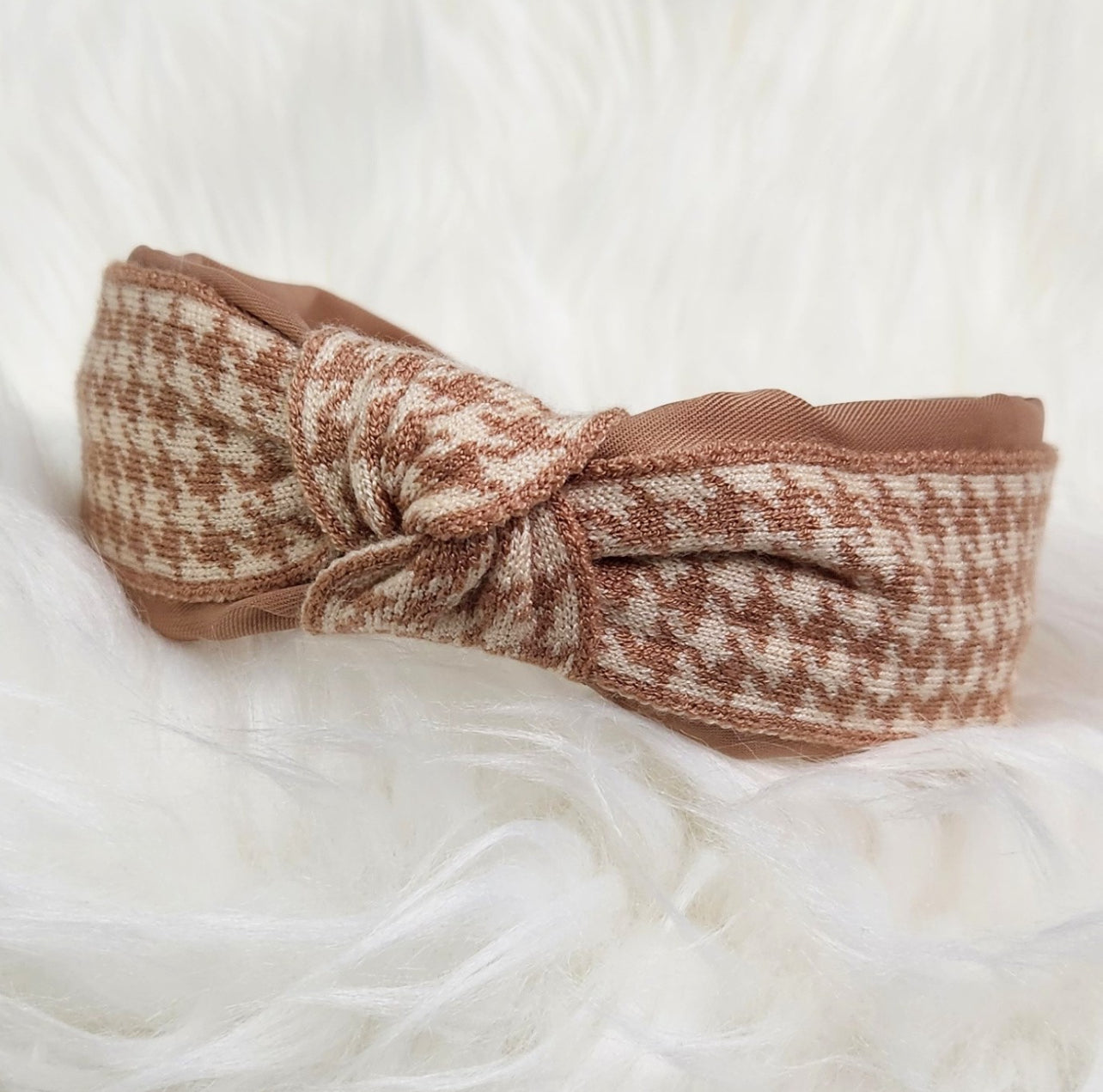 Houndstooth Knot Headband