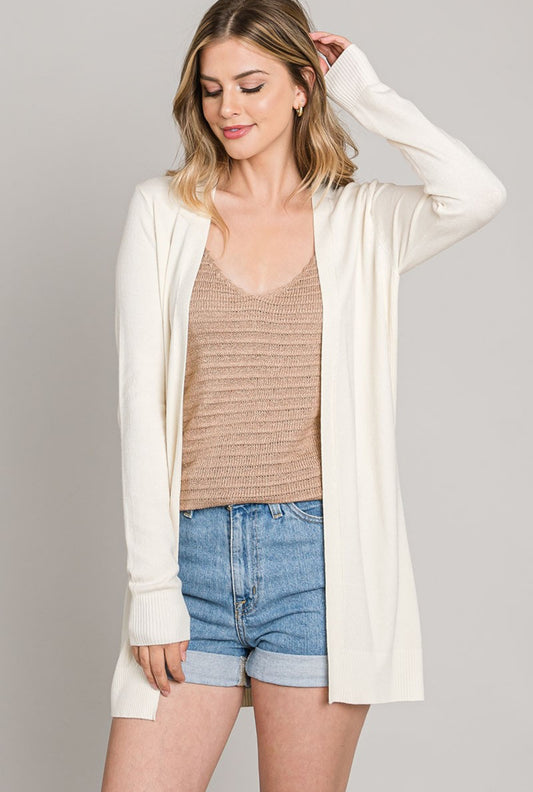 Simple Moments Cardigan In White
