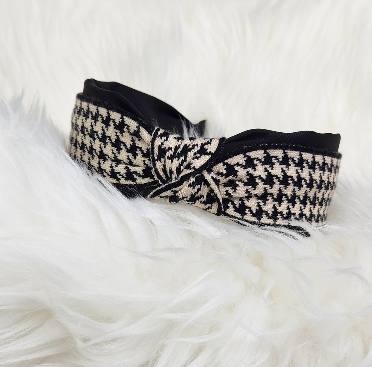 Houndstooth Knot Headband