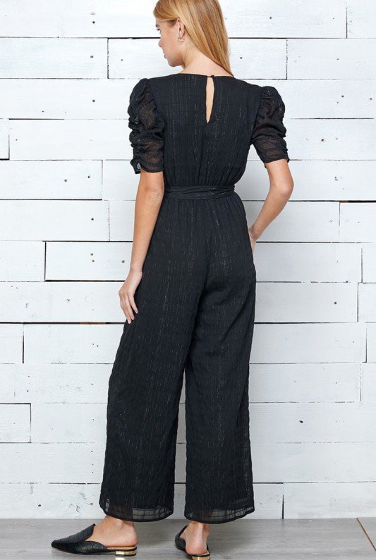 Go Easy On Me Jumpsuit in Black