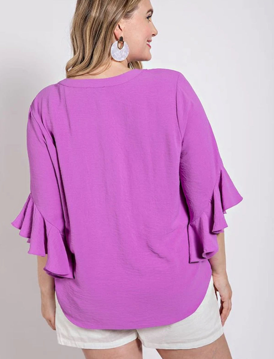 Pure Bliss Ruffled Top