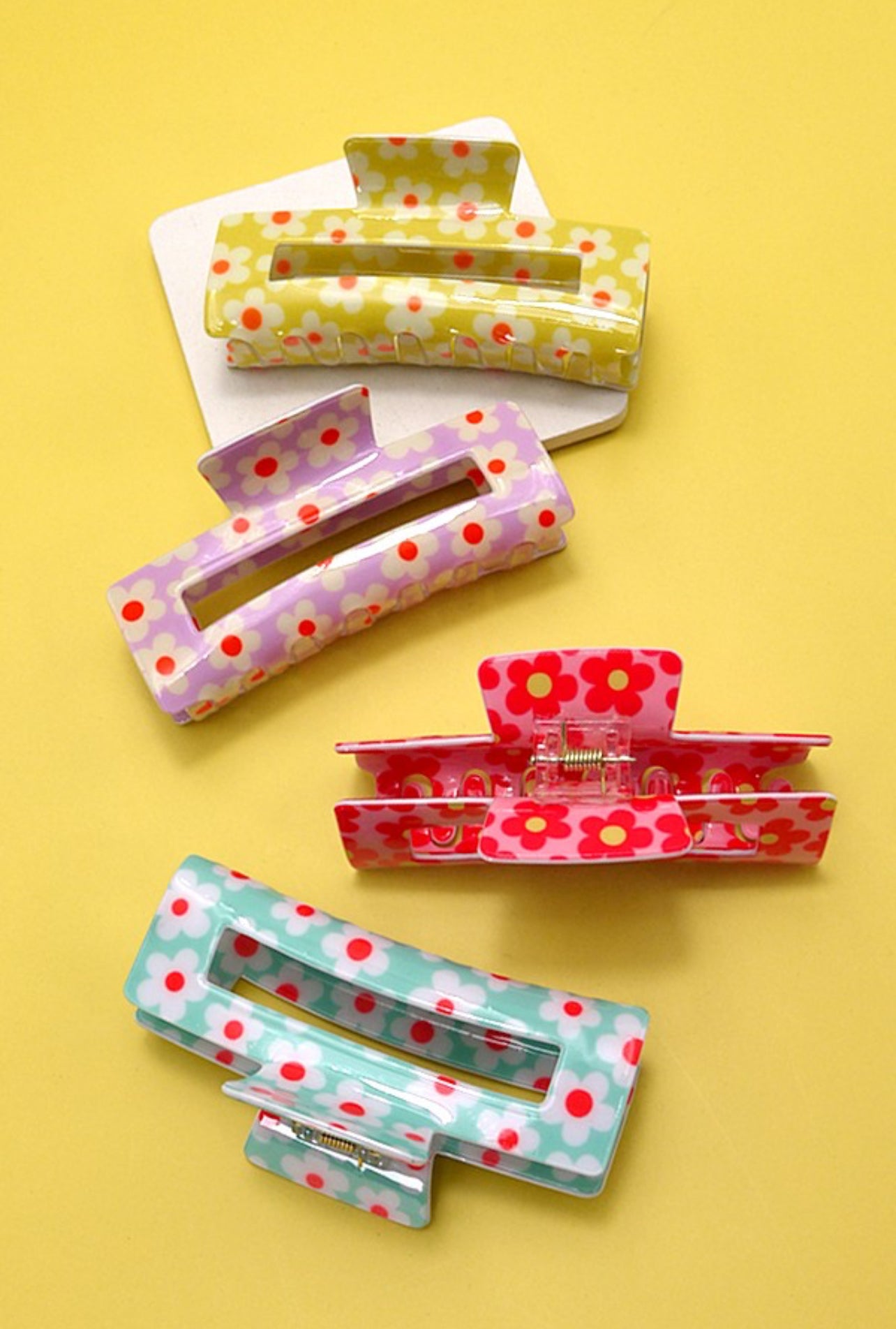 Daisy Flower Claw Clip