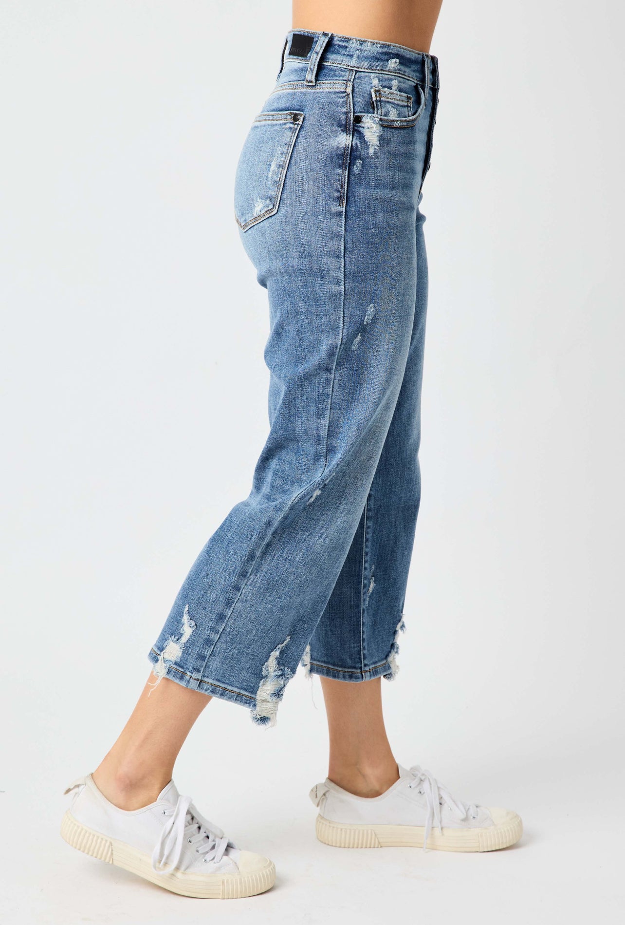Ground Breaker High Rise Cropped Jeans