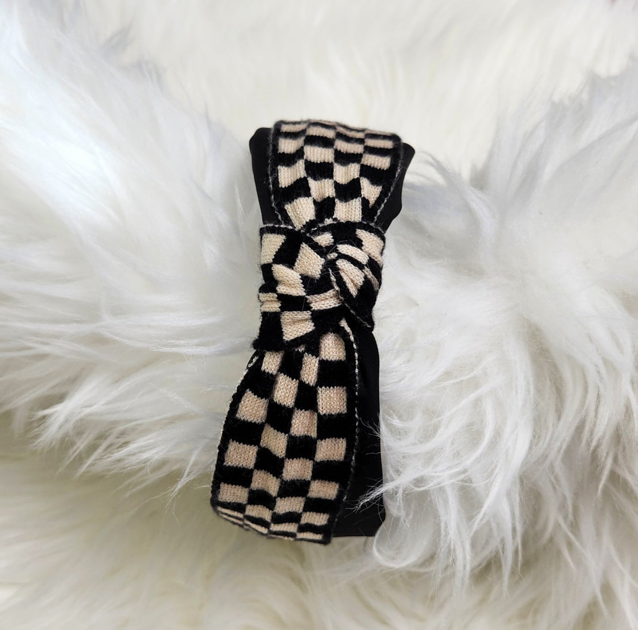 Checker Check Knot Headband