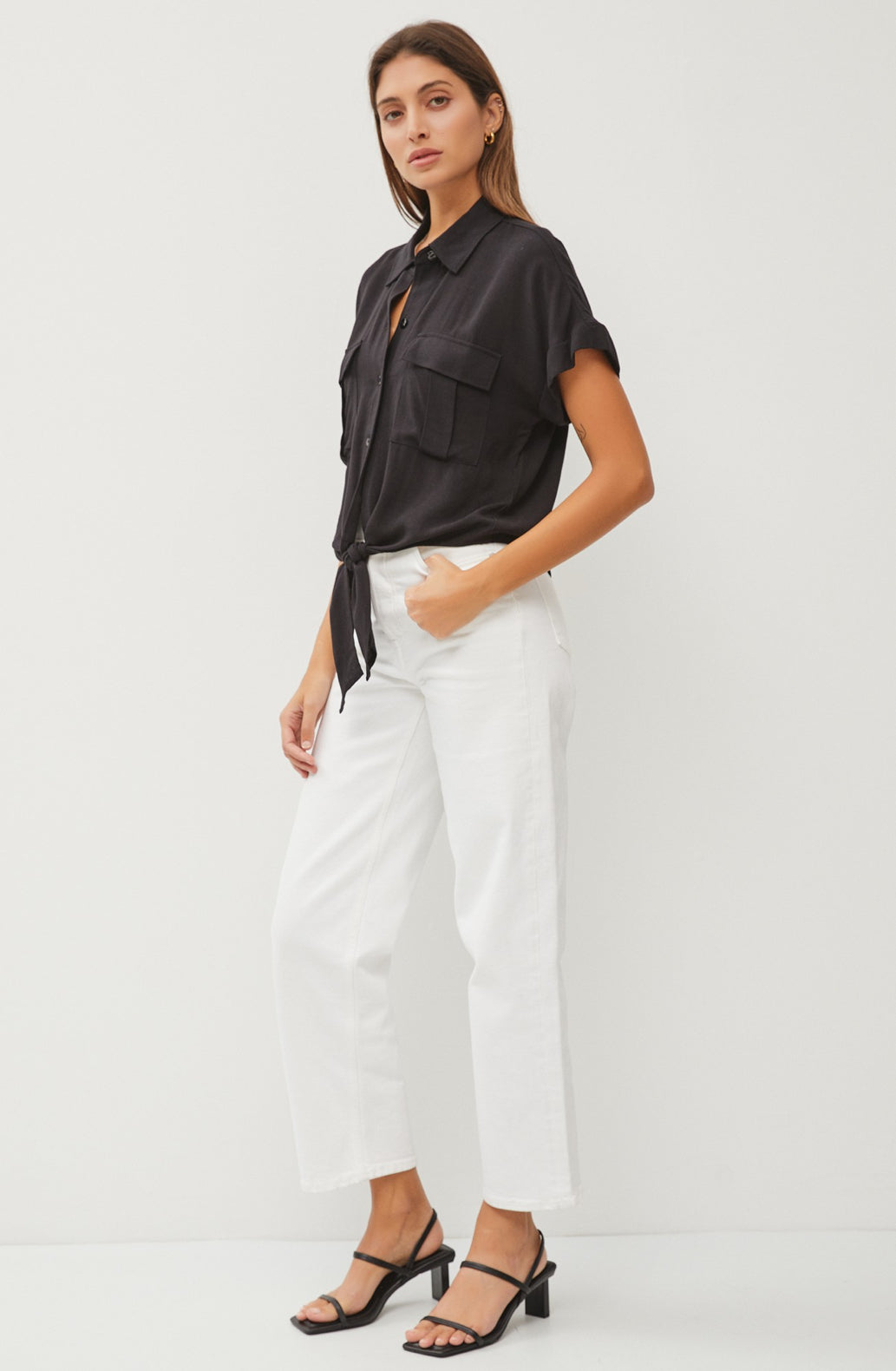 New Age Front Tie Top