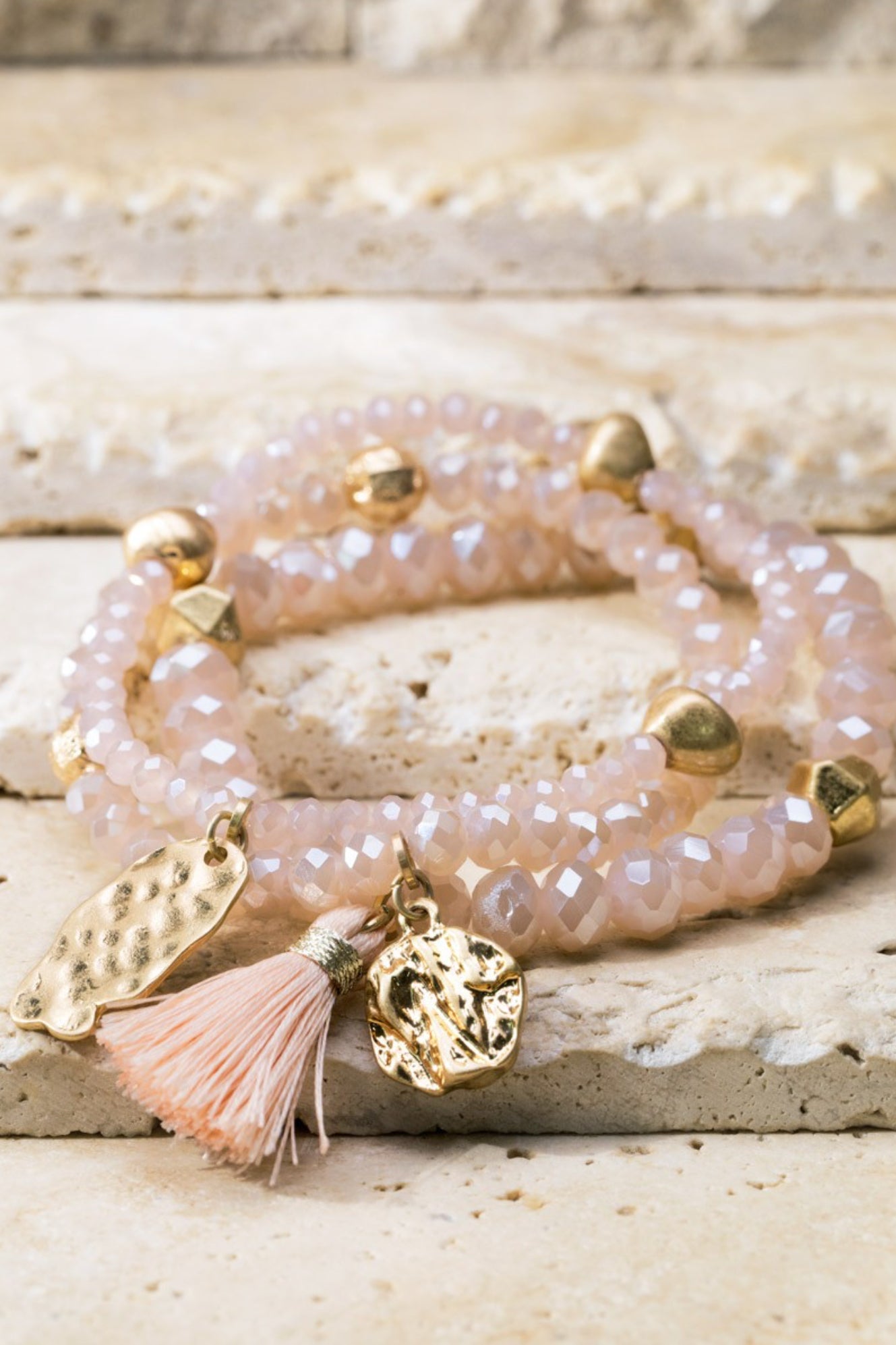 Tassel And Charm Bracelet Set
