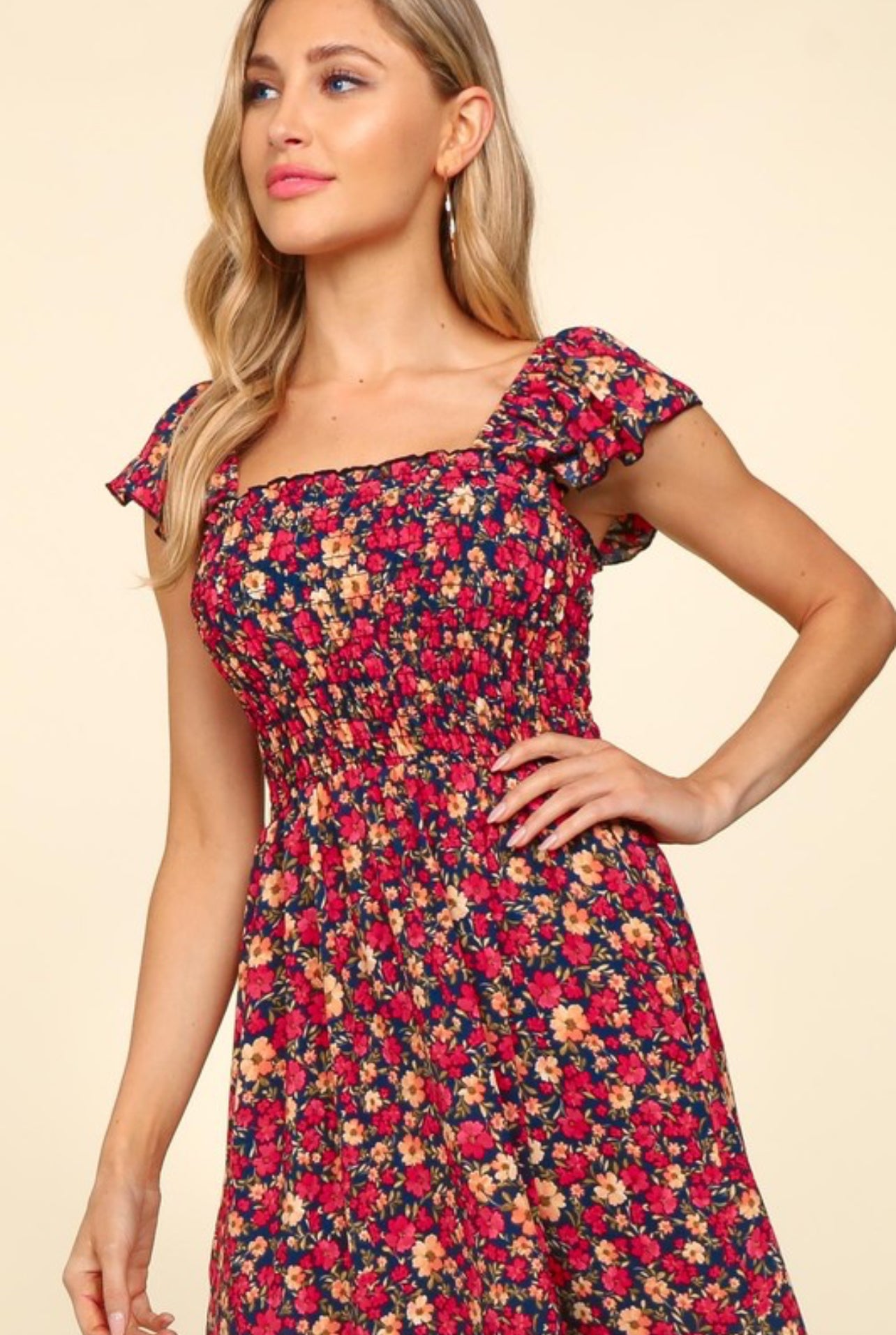 Romance In Florals Dress