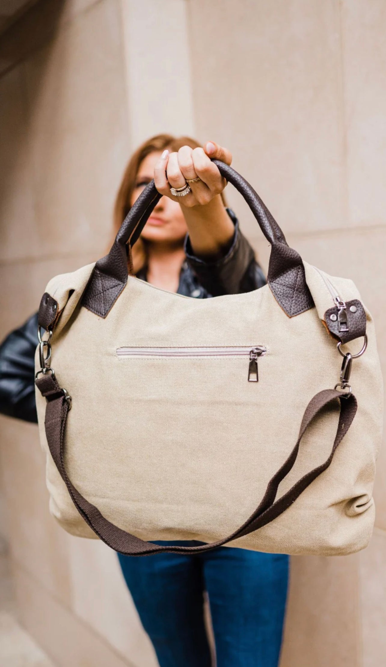 Stella Handbag In Khaki