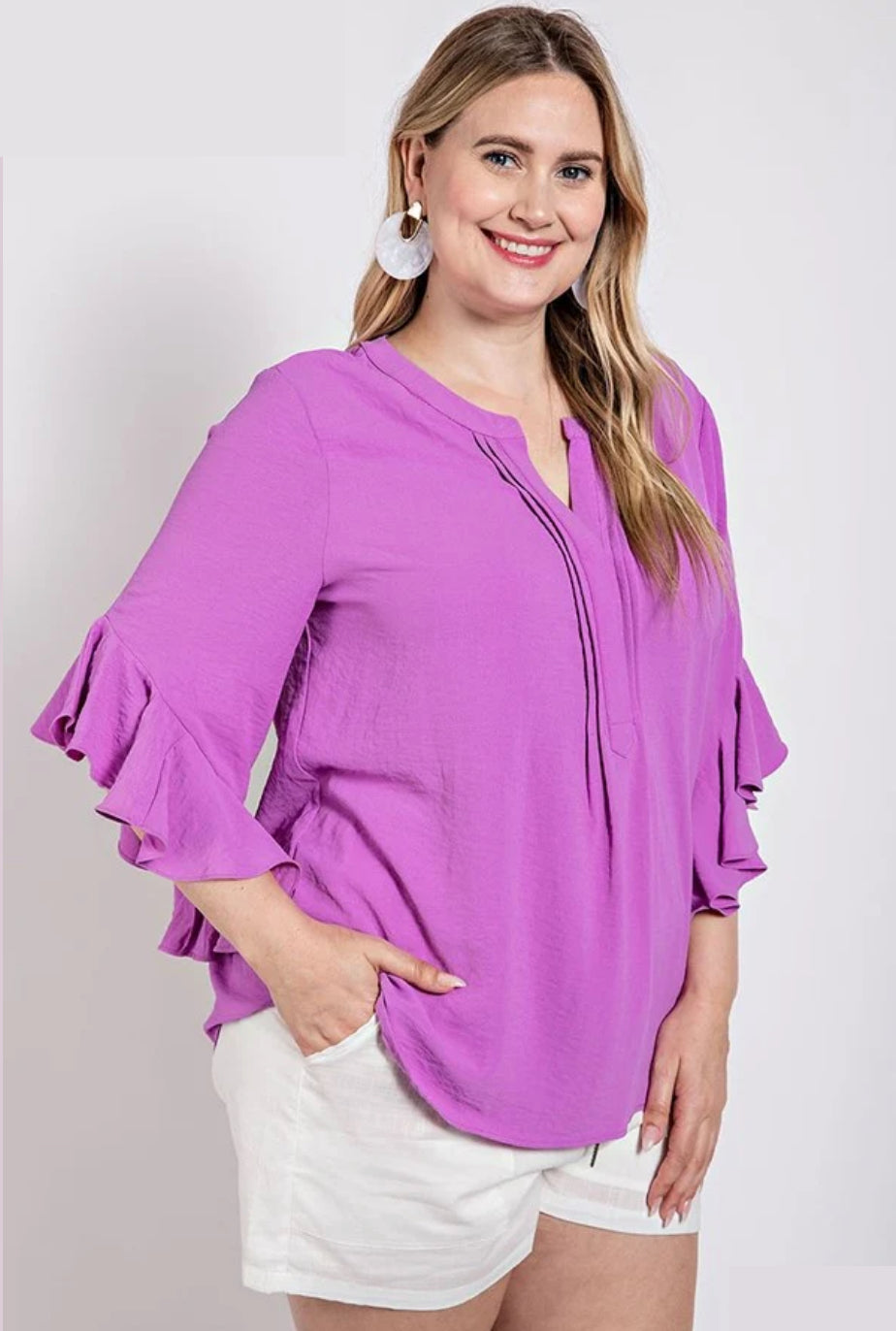 Pure Bliss Ruffled Top