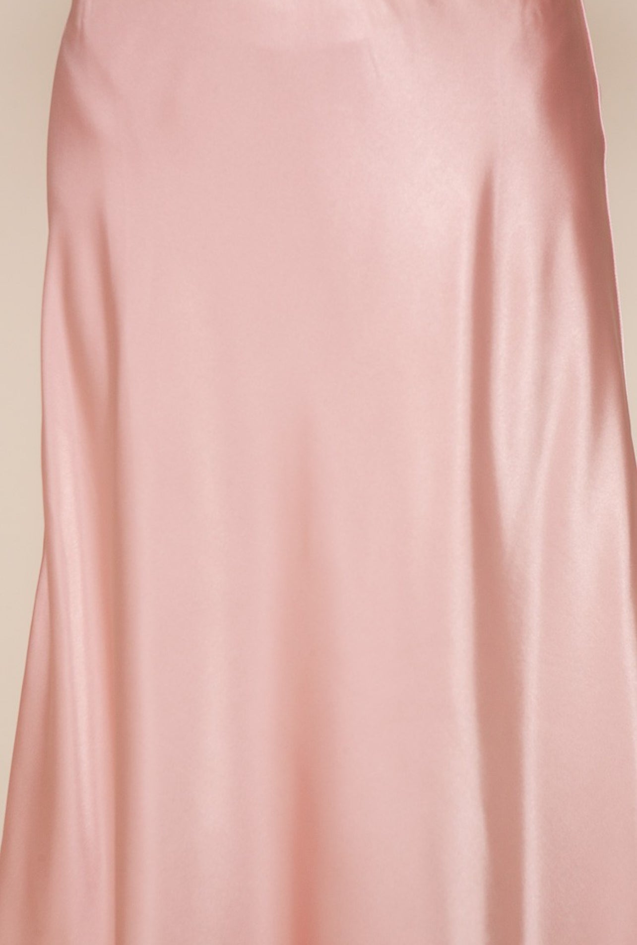 Sophisticated And Romantic Satin Skirt In Dusty Pink