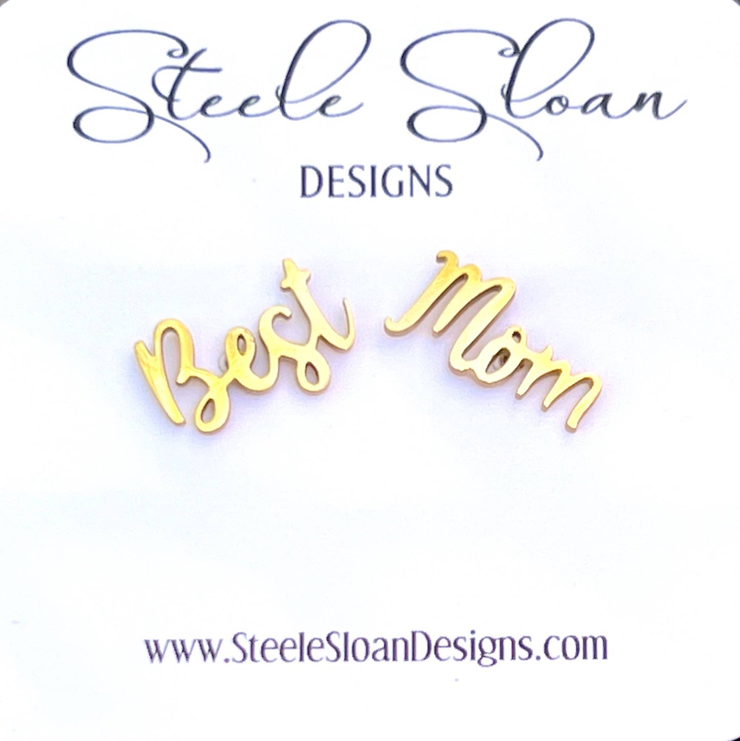 "Best Mom" Earrings
