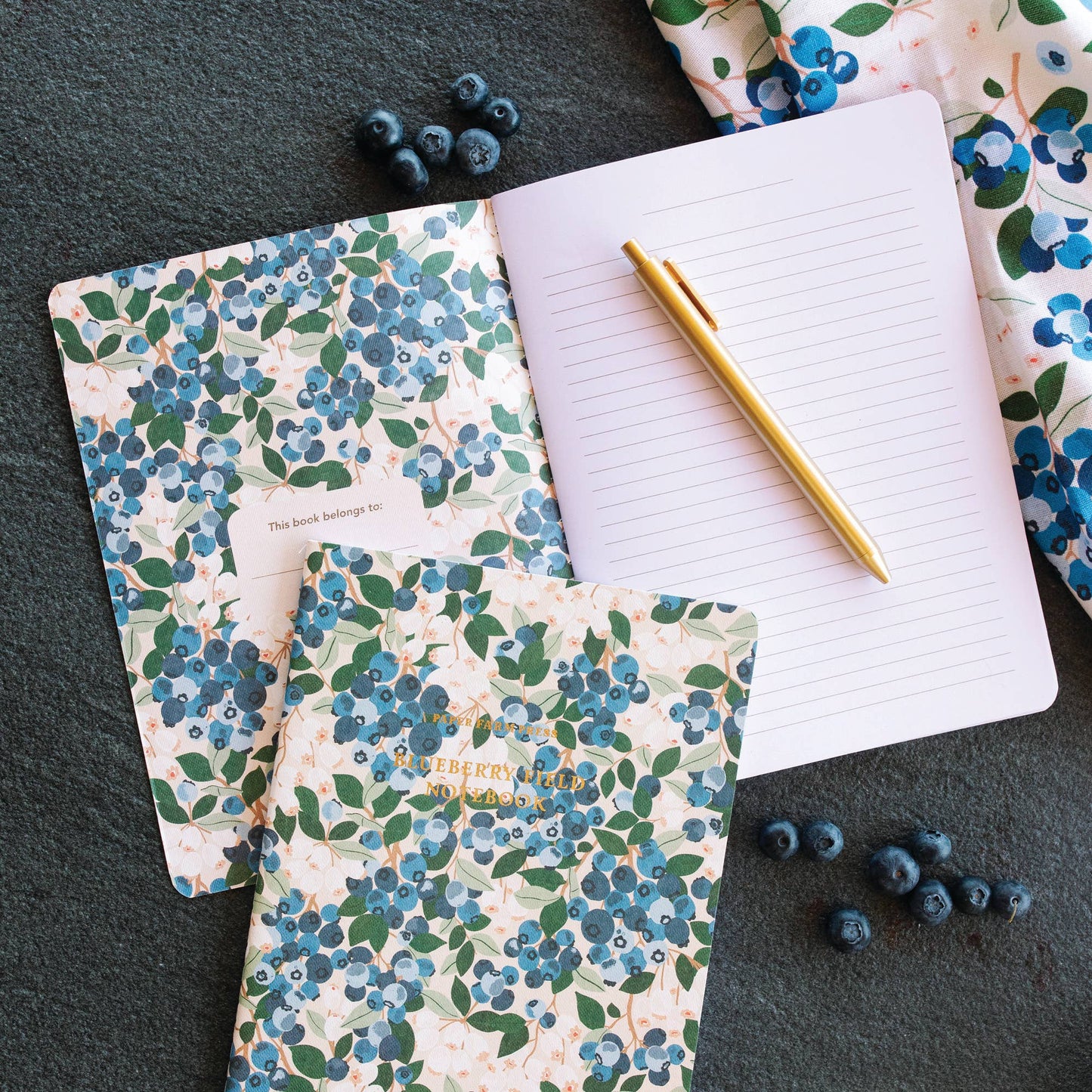 Blueberry Stitched Notebook
