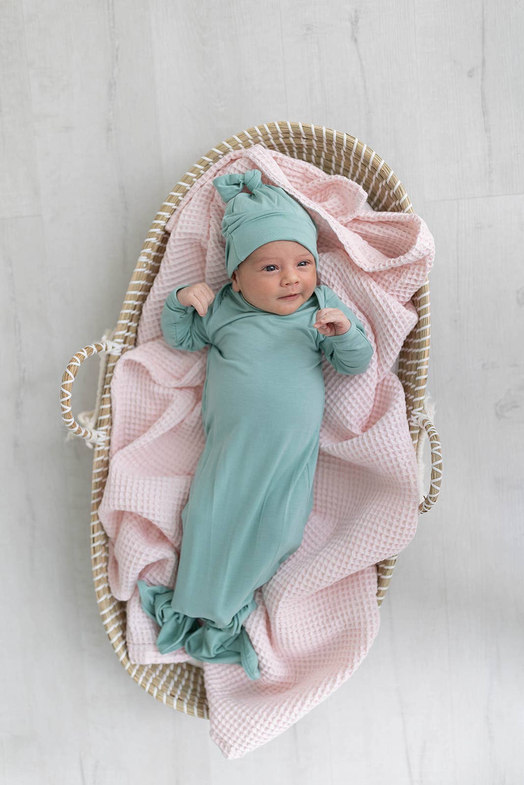 Newborn Gown and Hat Set