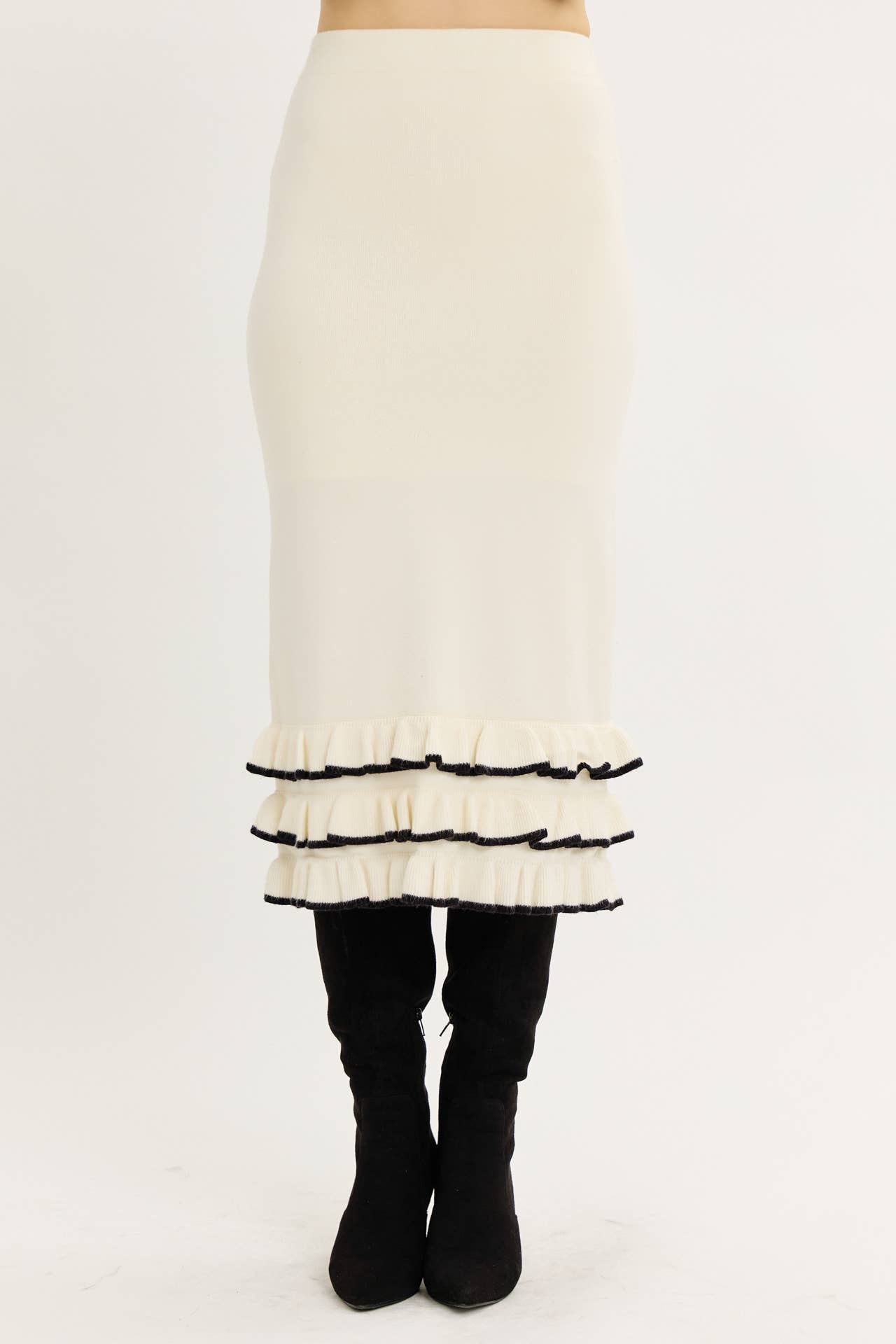 Bold Charmer Sweater Skirt