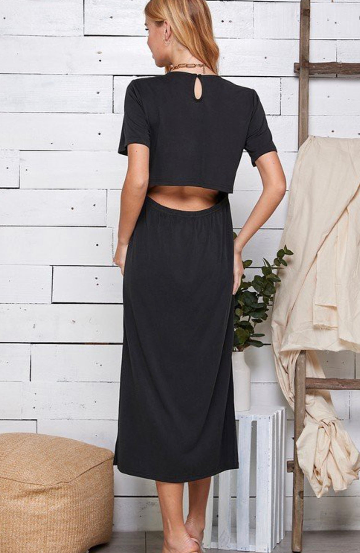 Pleasantly Surprised Dress In Black