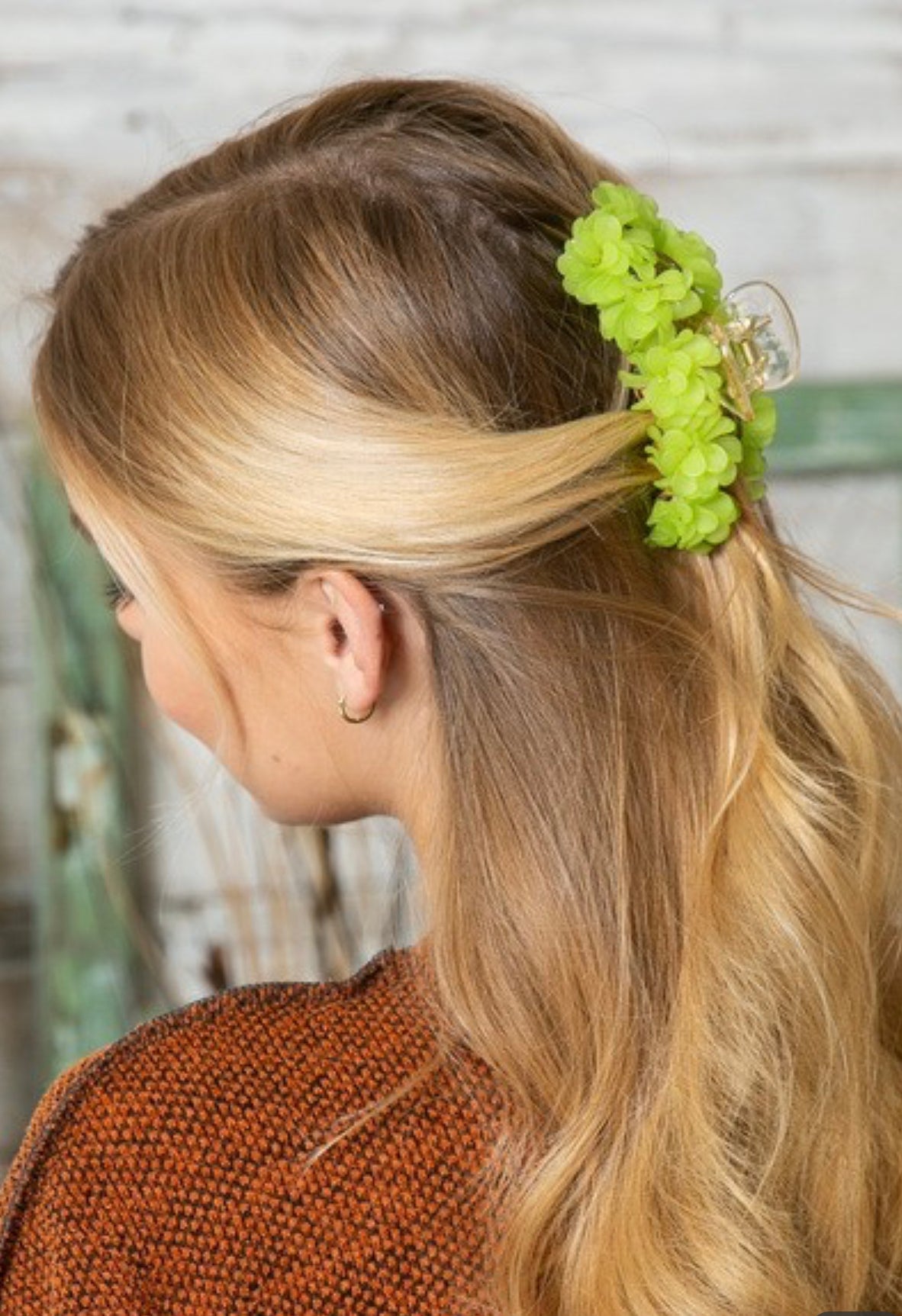 Artistic Floral Claw Clip