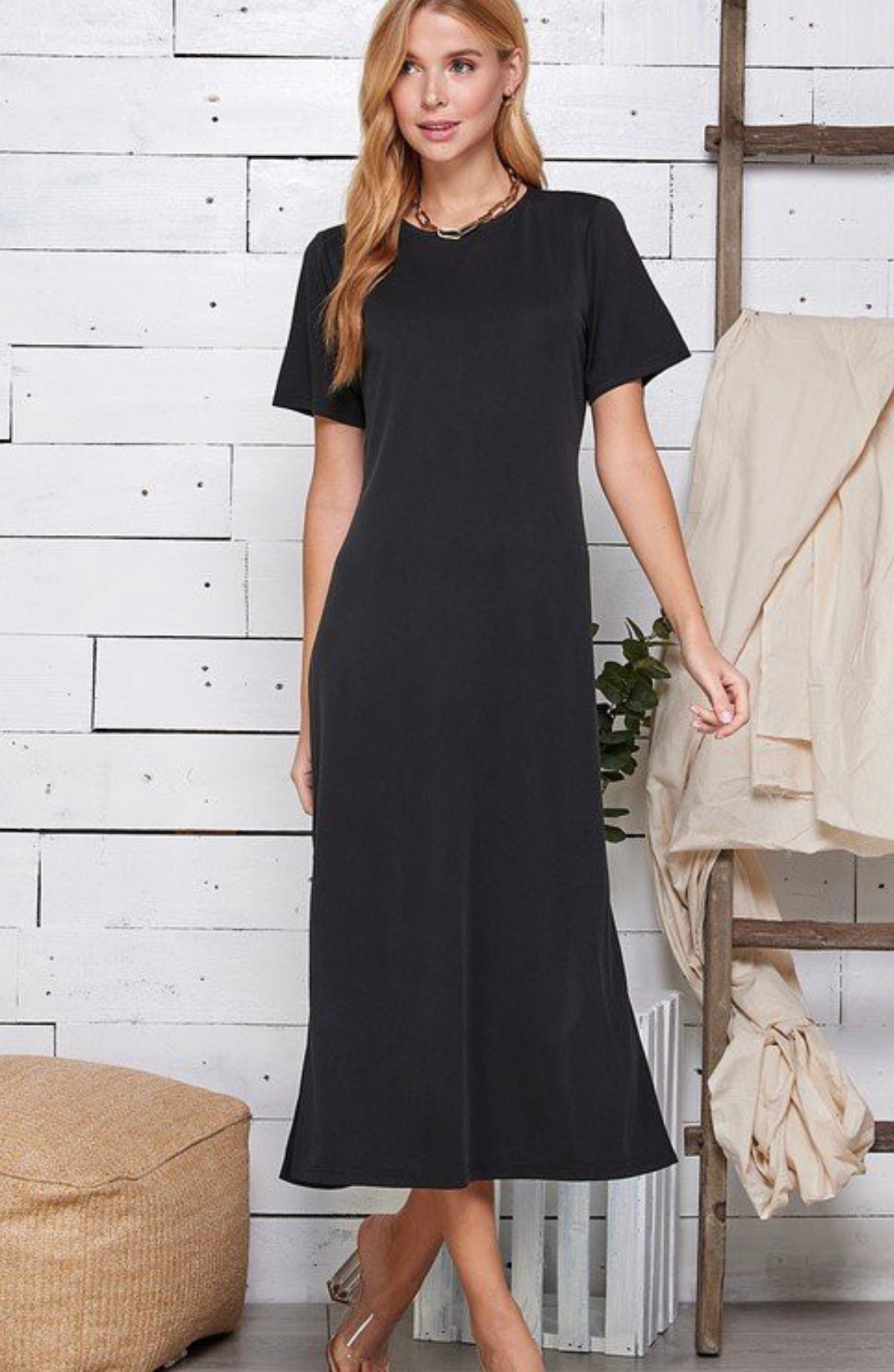 Pleasantly Surprised Dress In Black