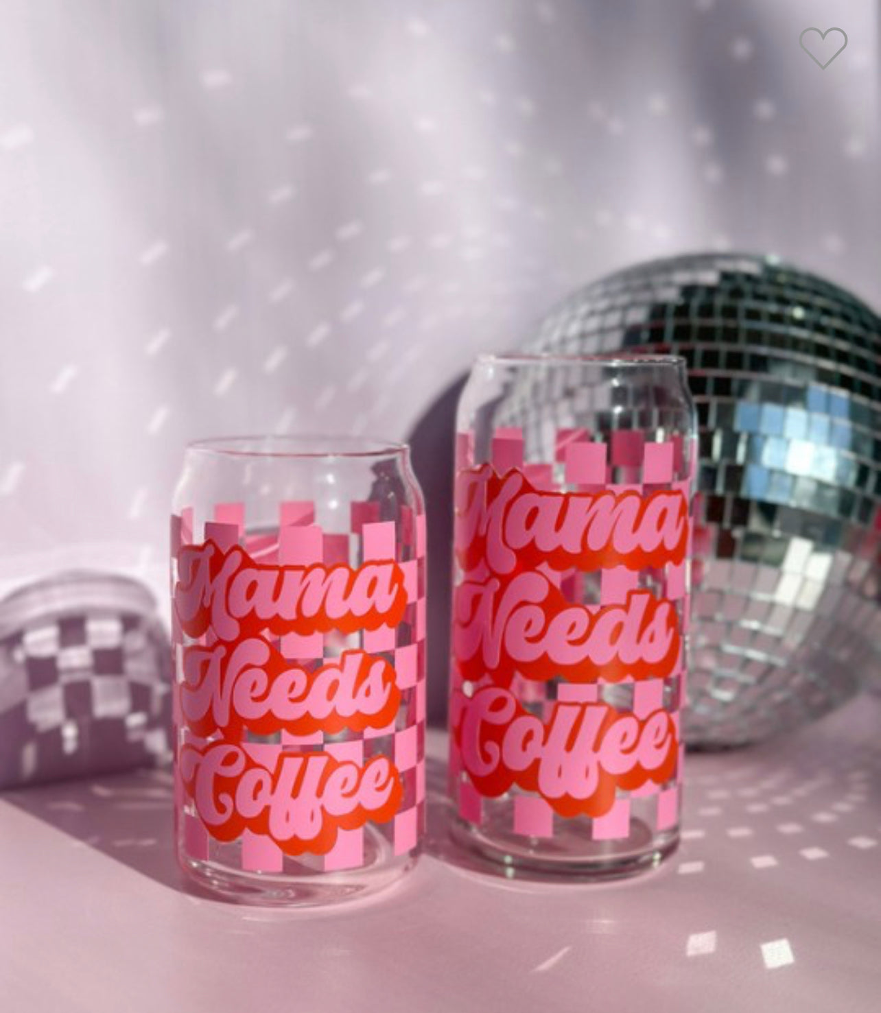Mama Needs Coffee Glass Tumbler
