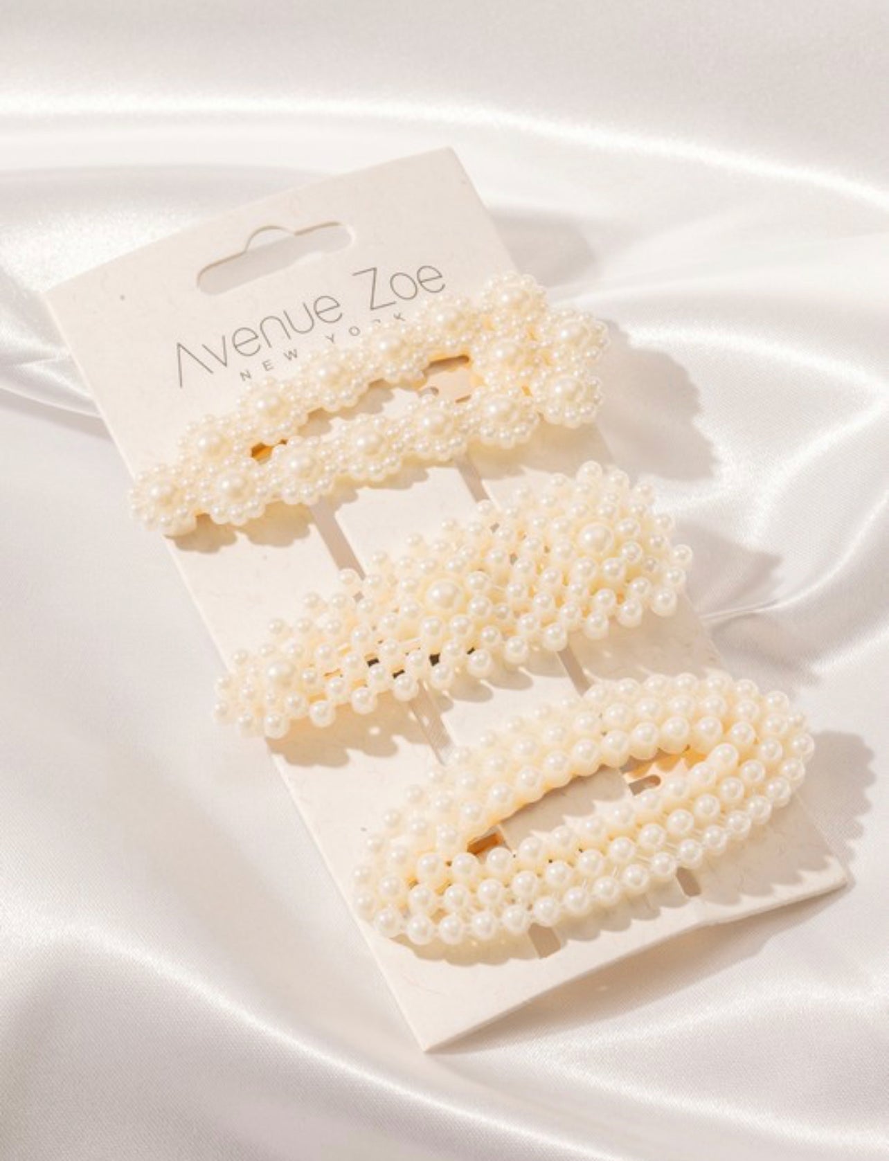 Oval Pearl Hair Pin Set