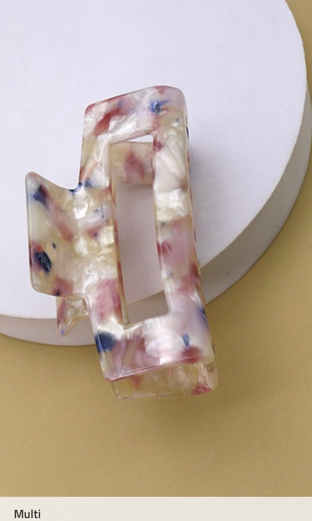 Marbleized Claw Clip
