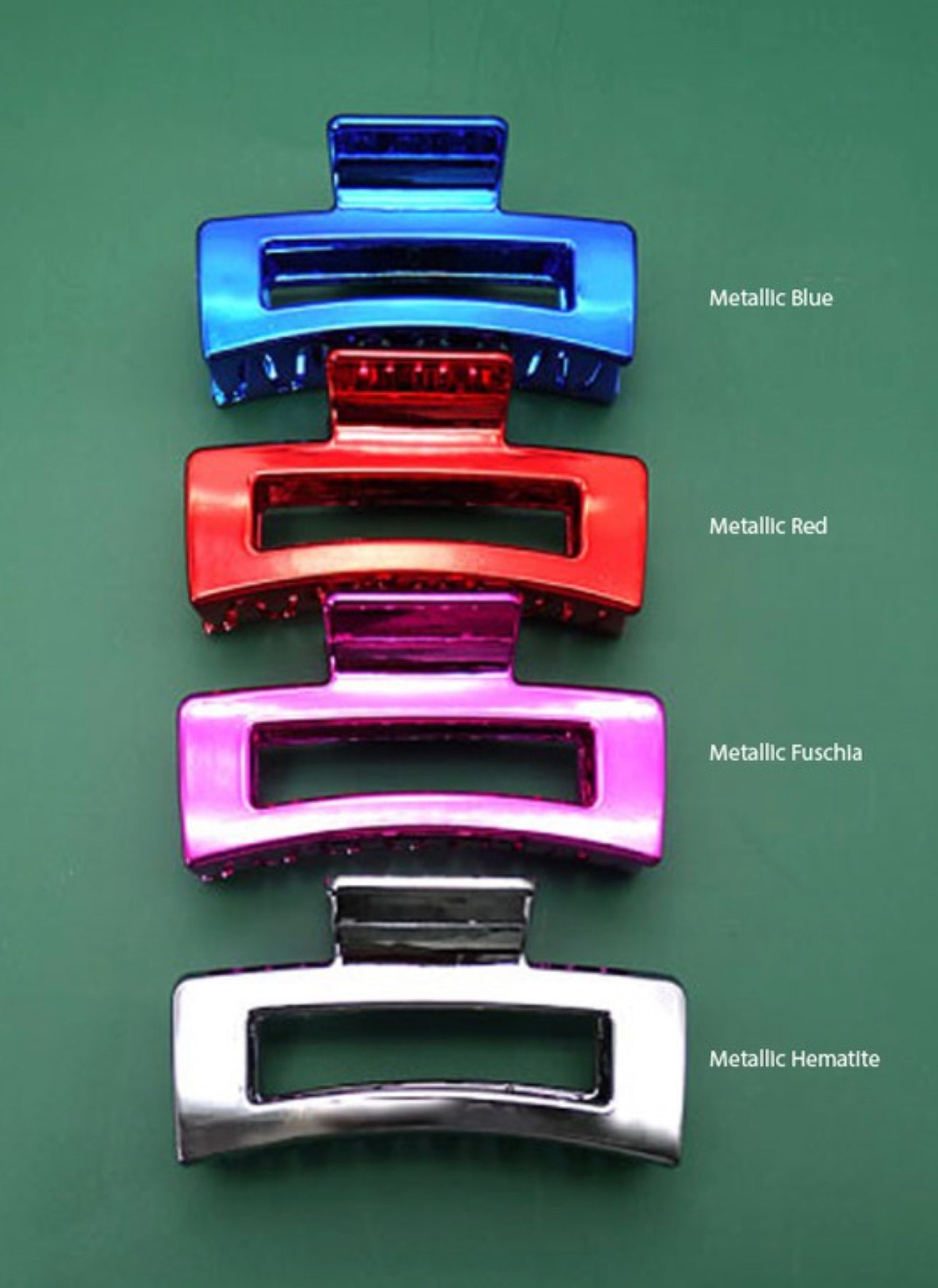Metallic Shine Claw Clip