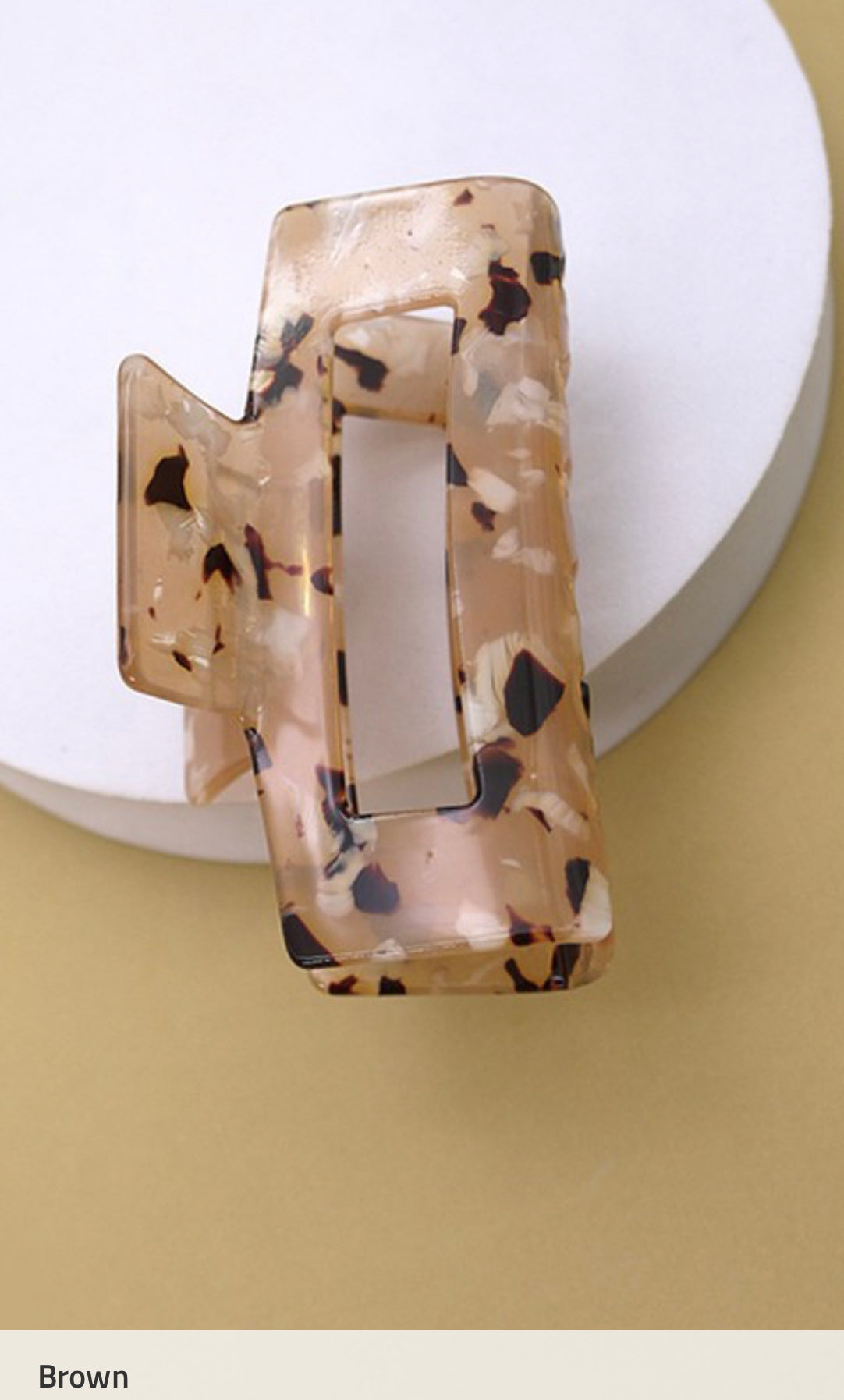 Marbleized Claw Clip