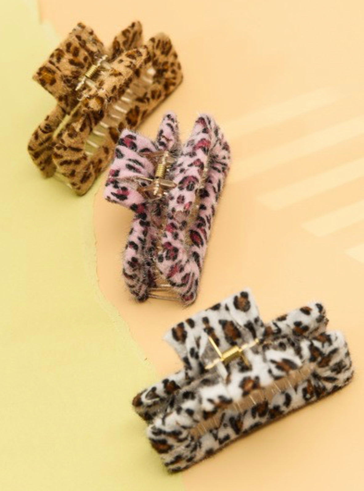 Animal Print Claw Clip