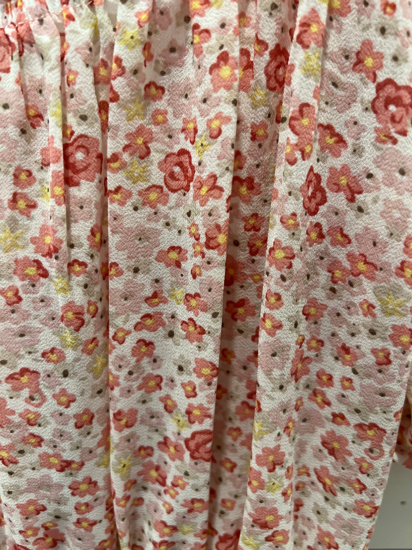 Daisy Floral Bodysuit In Coral