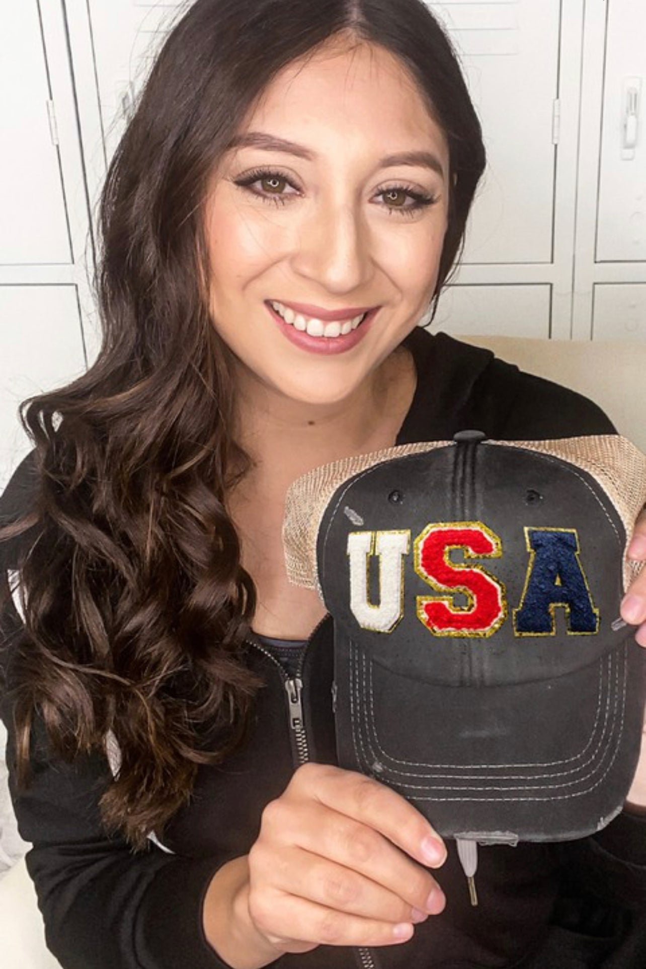 Chenille USA Hat