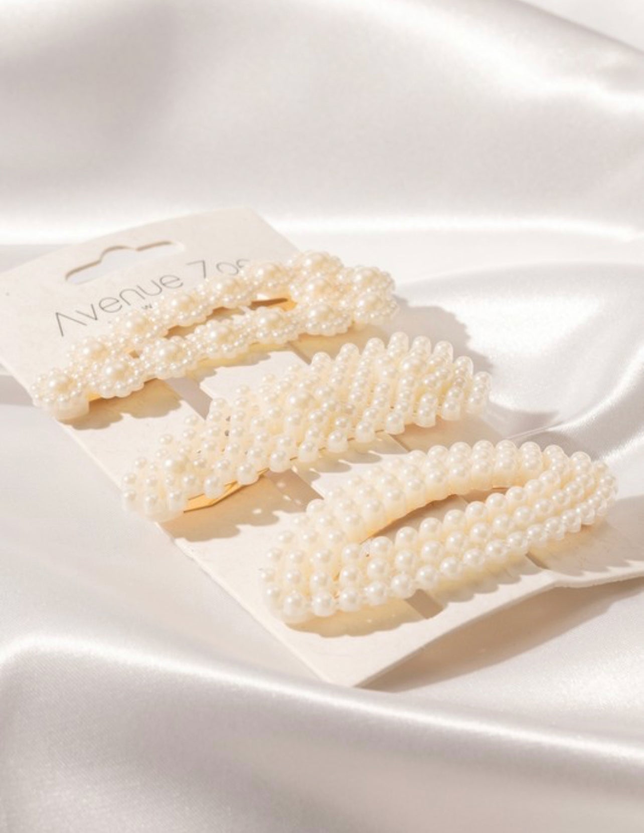 Oval Pearl Hair Pin Set