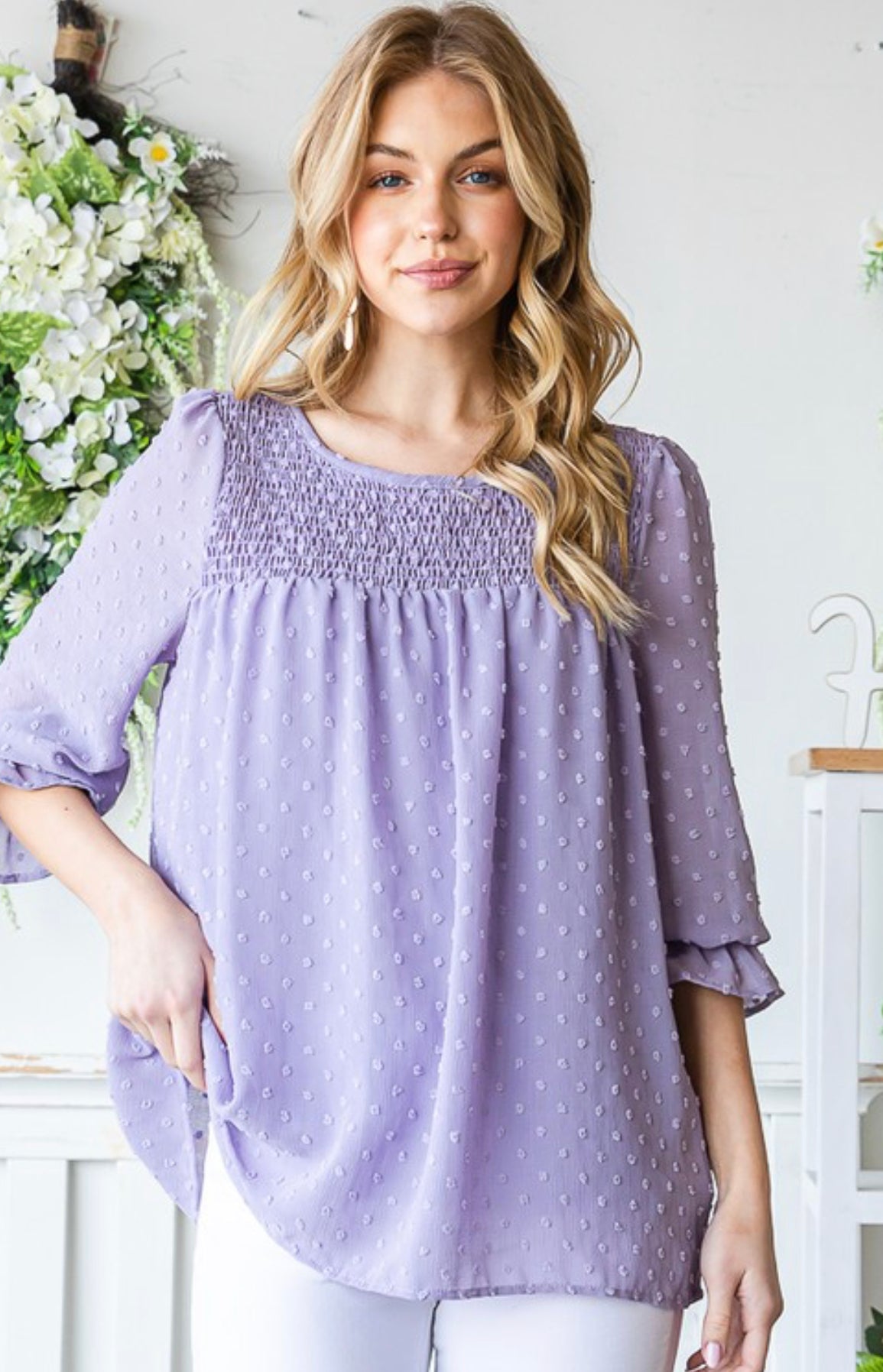 Flows With You Top-Lilac