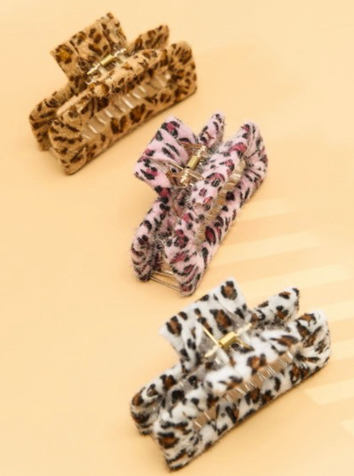 Animal Print Claw Clip