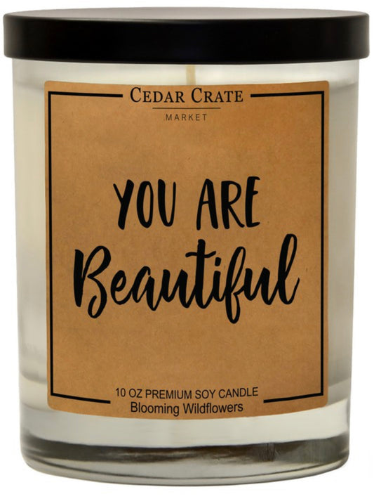 You Are Beautiful Candle