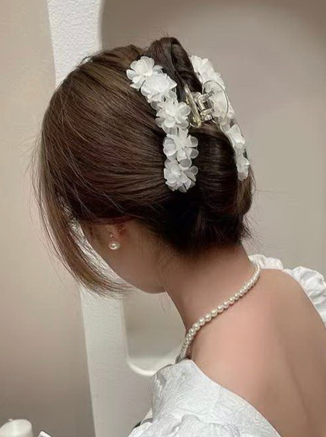 Artistic Floral Claw Clip