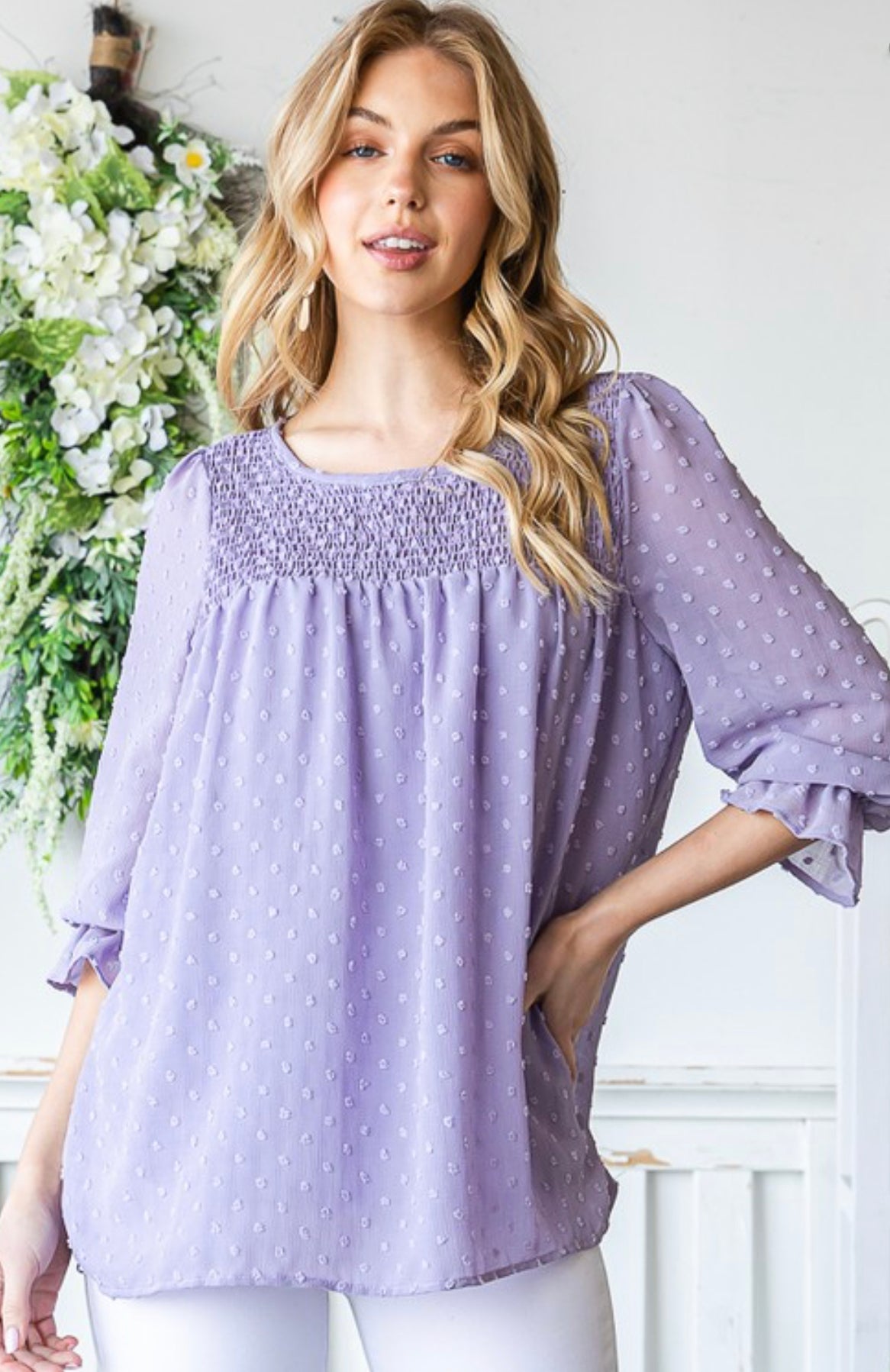 Flows With You Top-Lilac