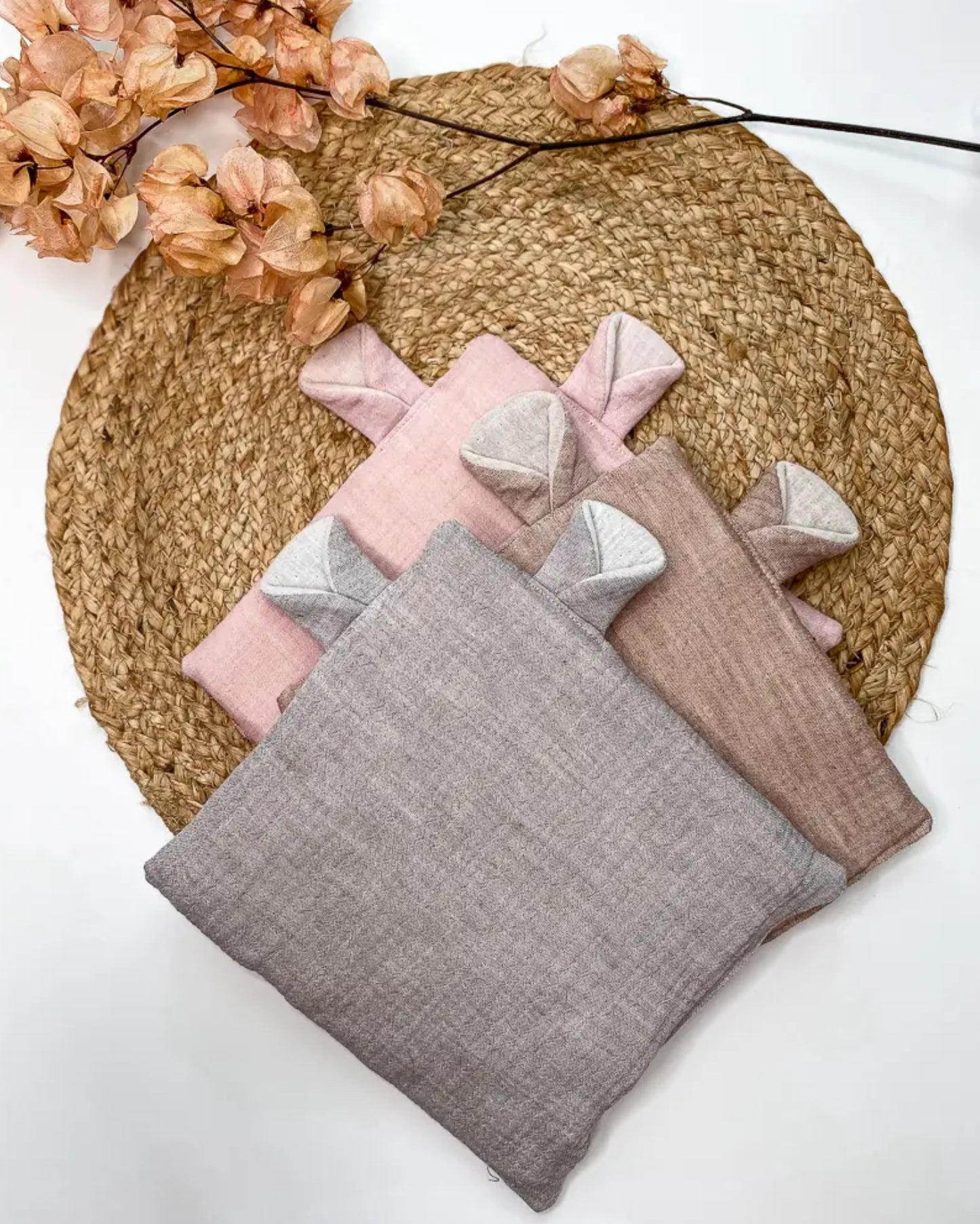Muslin Bear Newborn Pillow