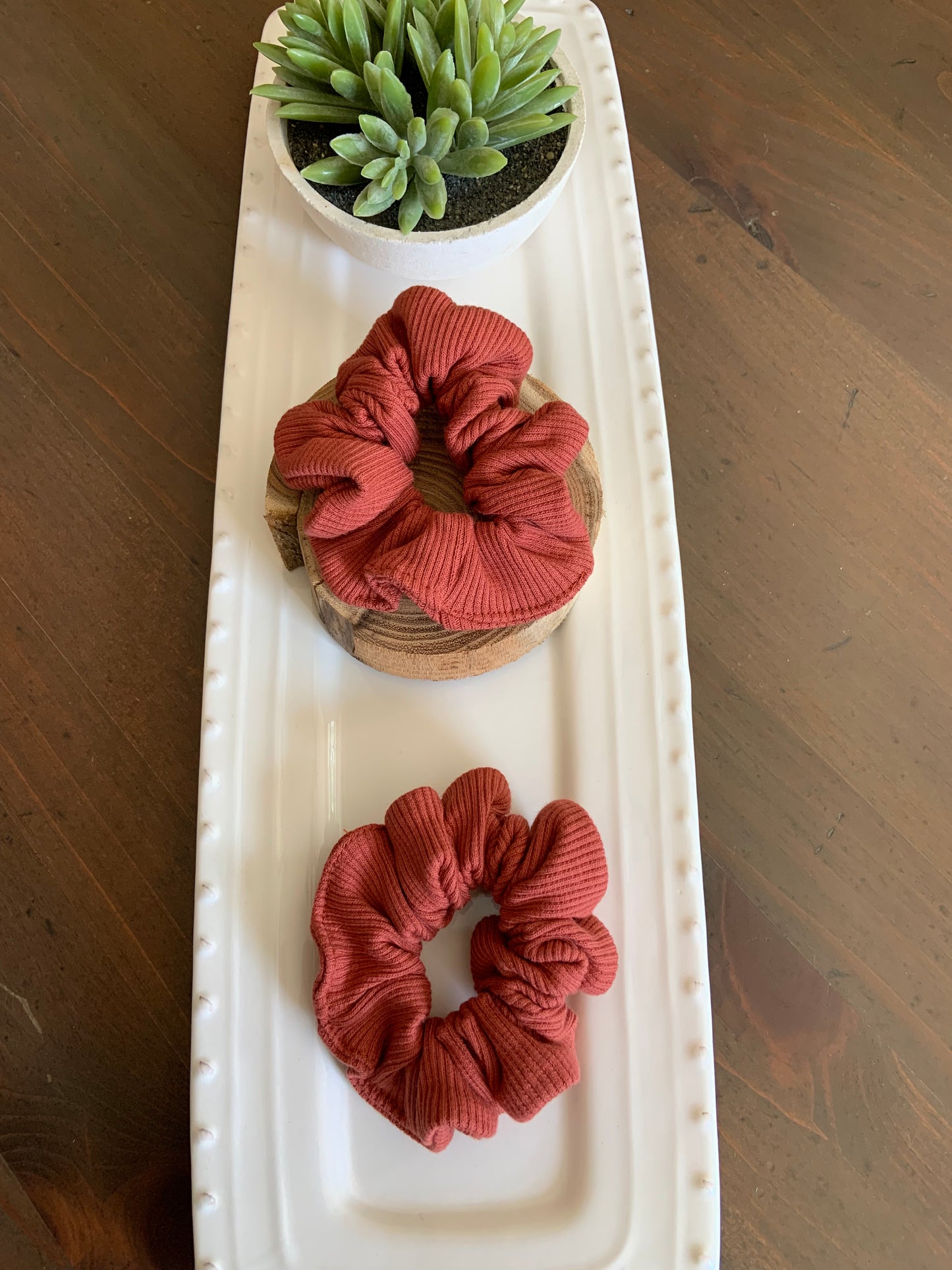 Ribbed Cotton Scrunchies