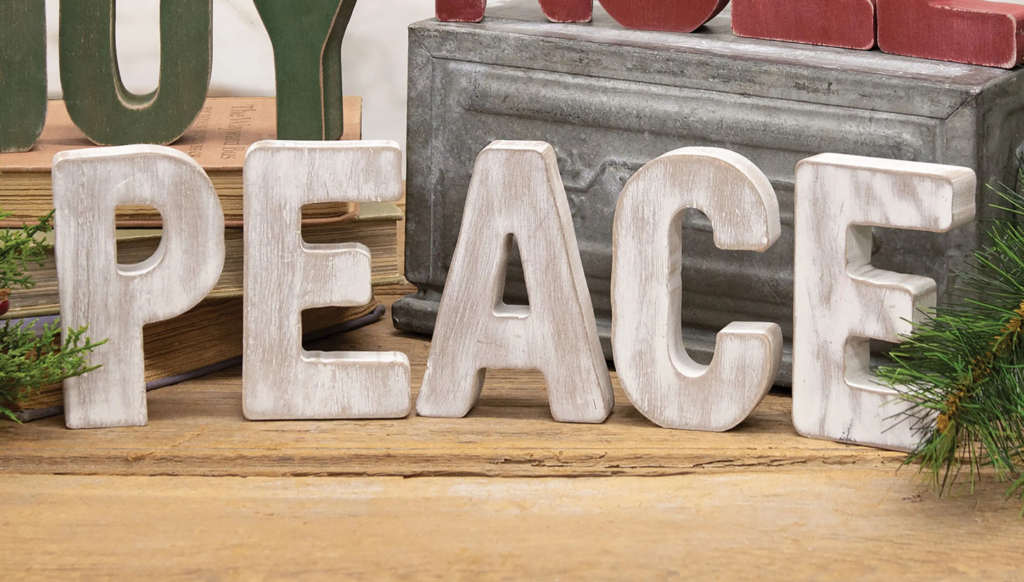 Peace Cutout Letters