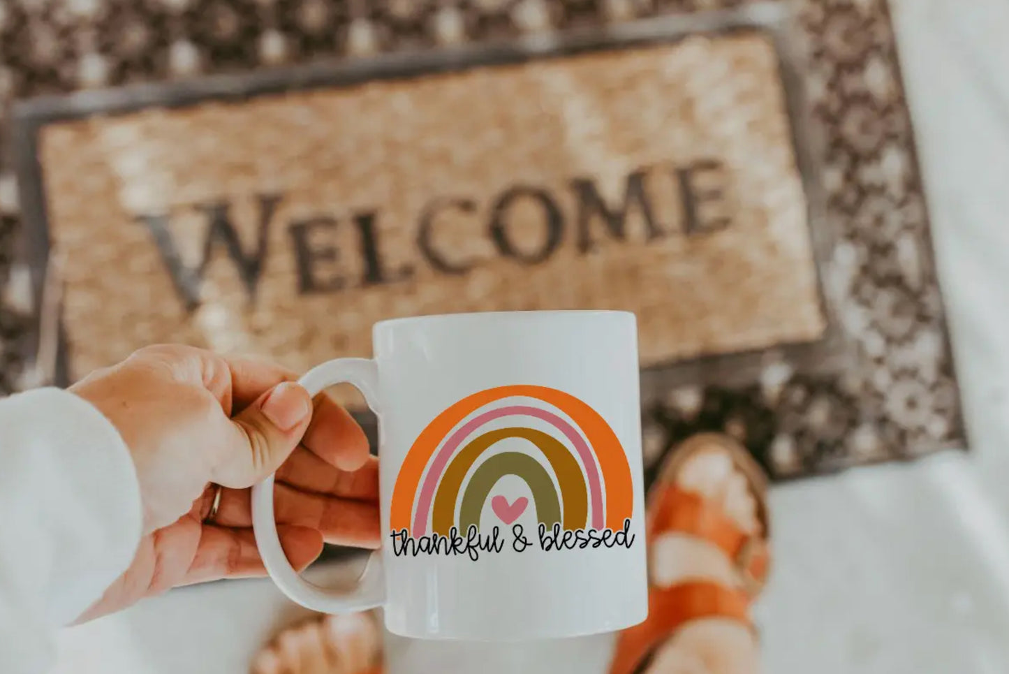 Thankful and Blessed Mug