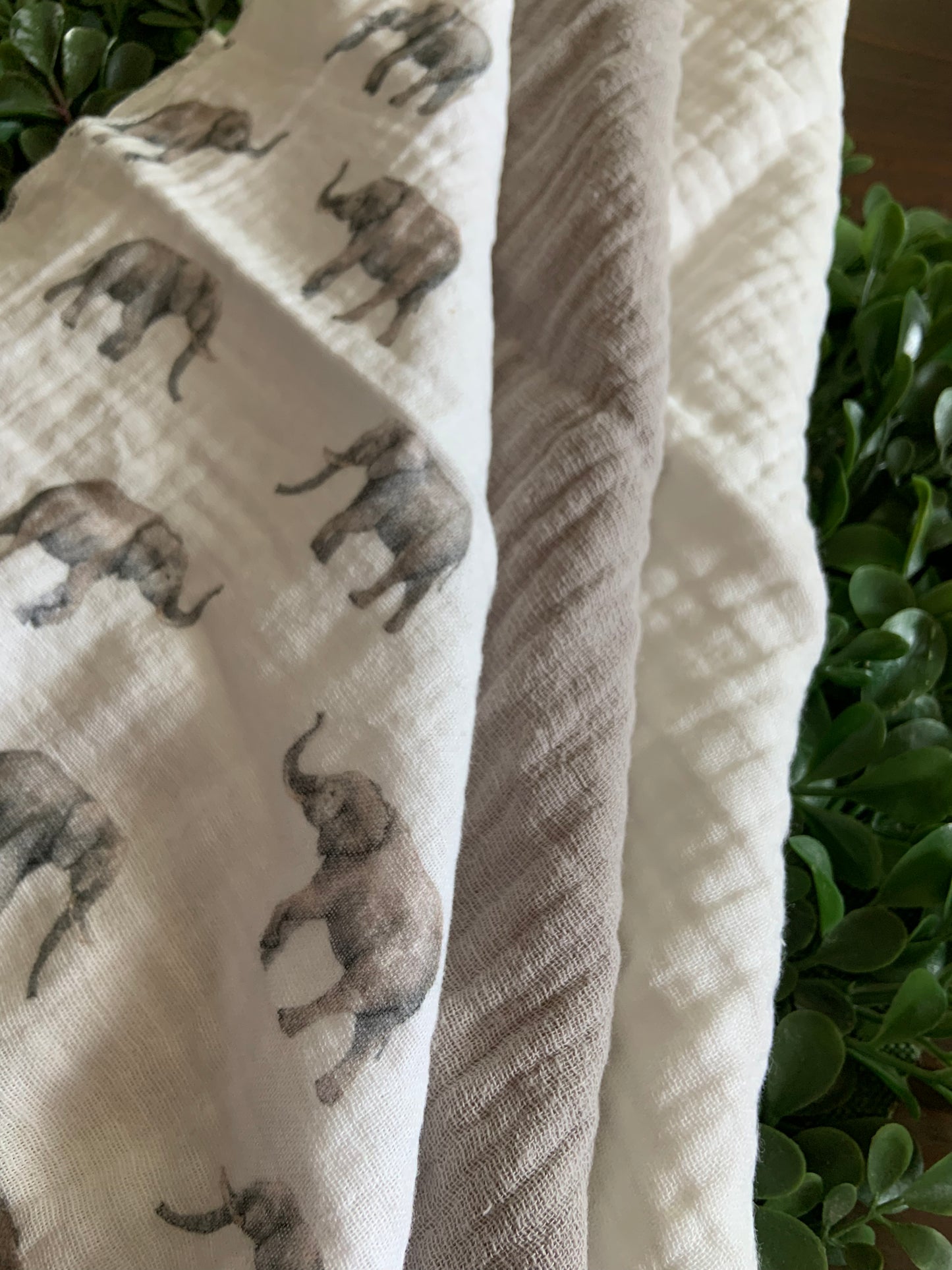 Burp Cloth ~ Elephants