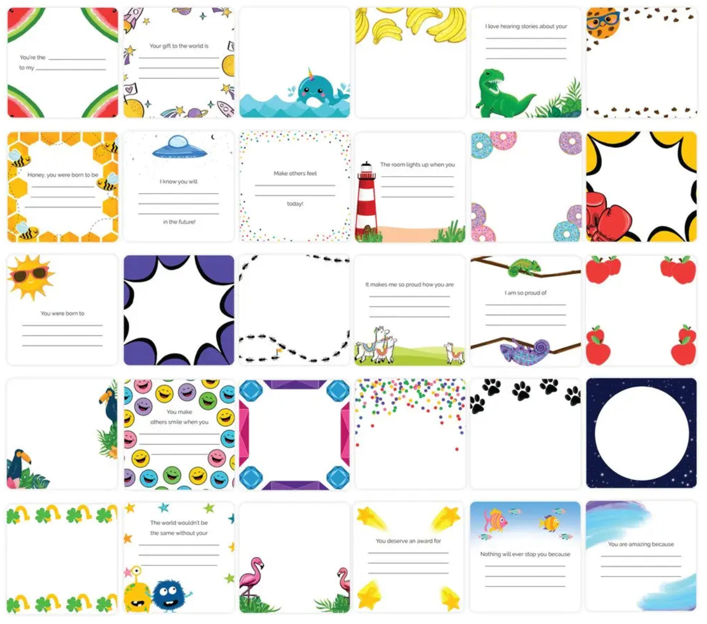 Lunch Box Note Card Decks