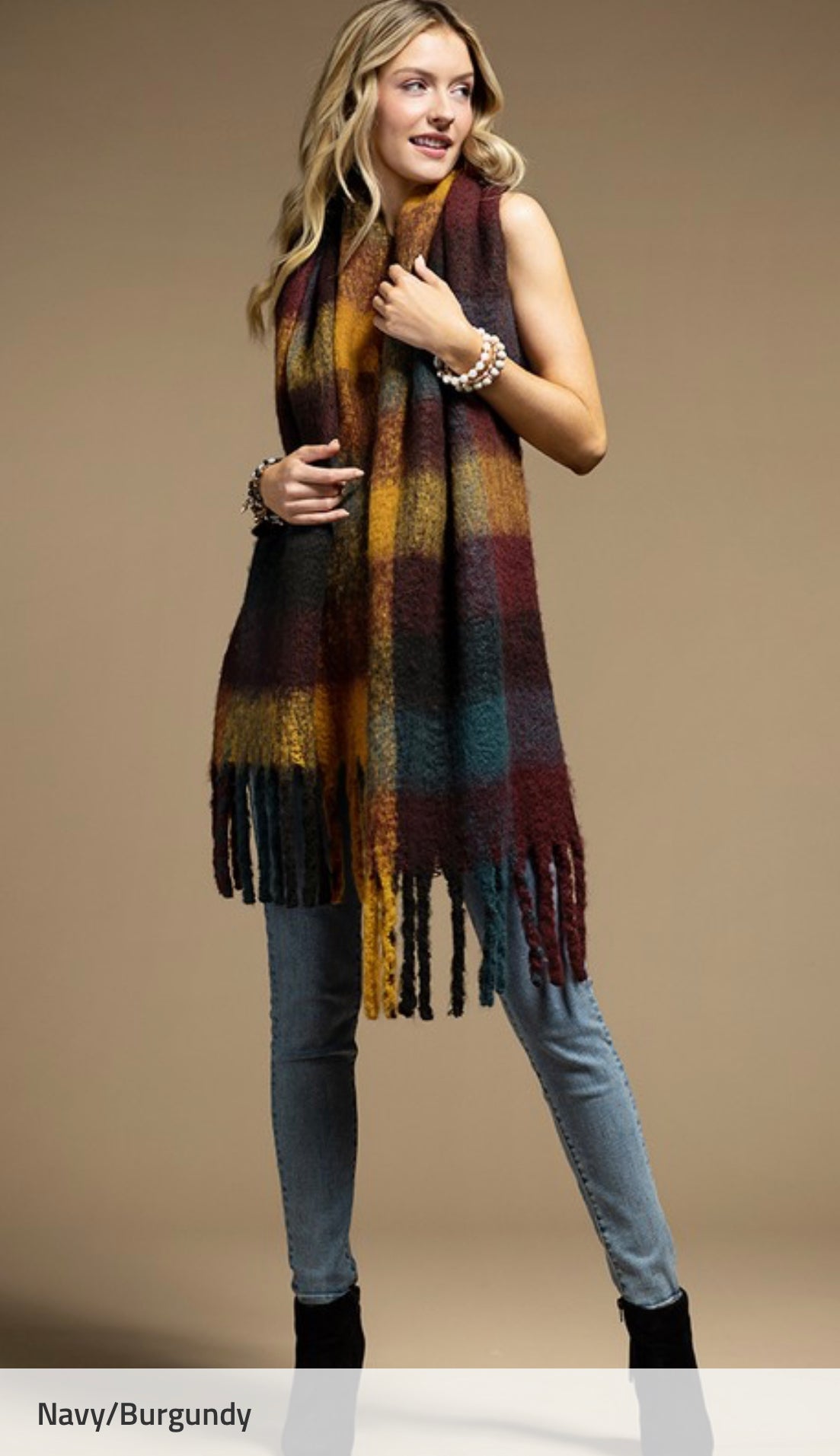 Super Soft Plaid Scarf