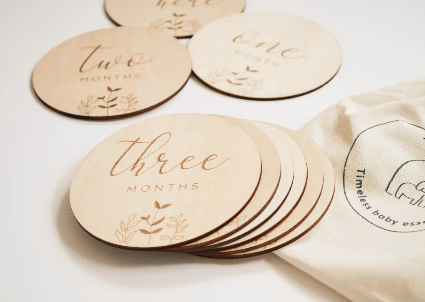 Monthly Milestone Wooden Cards