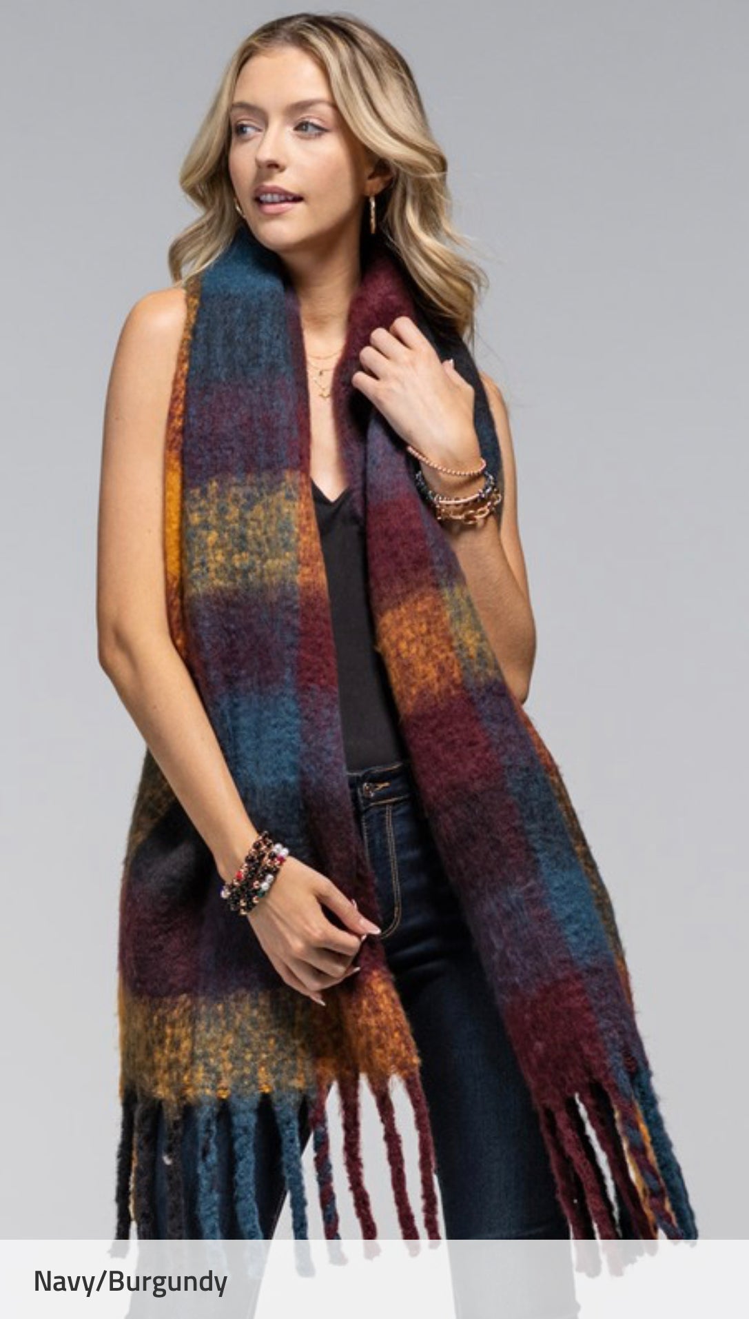 Super Soft Plaid Scarf