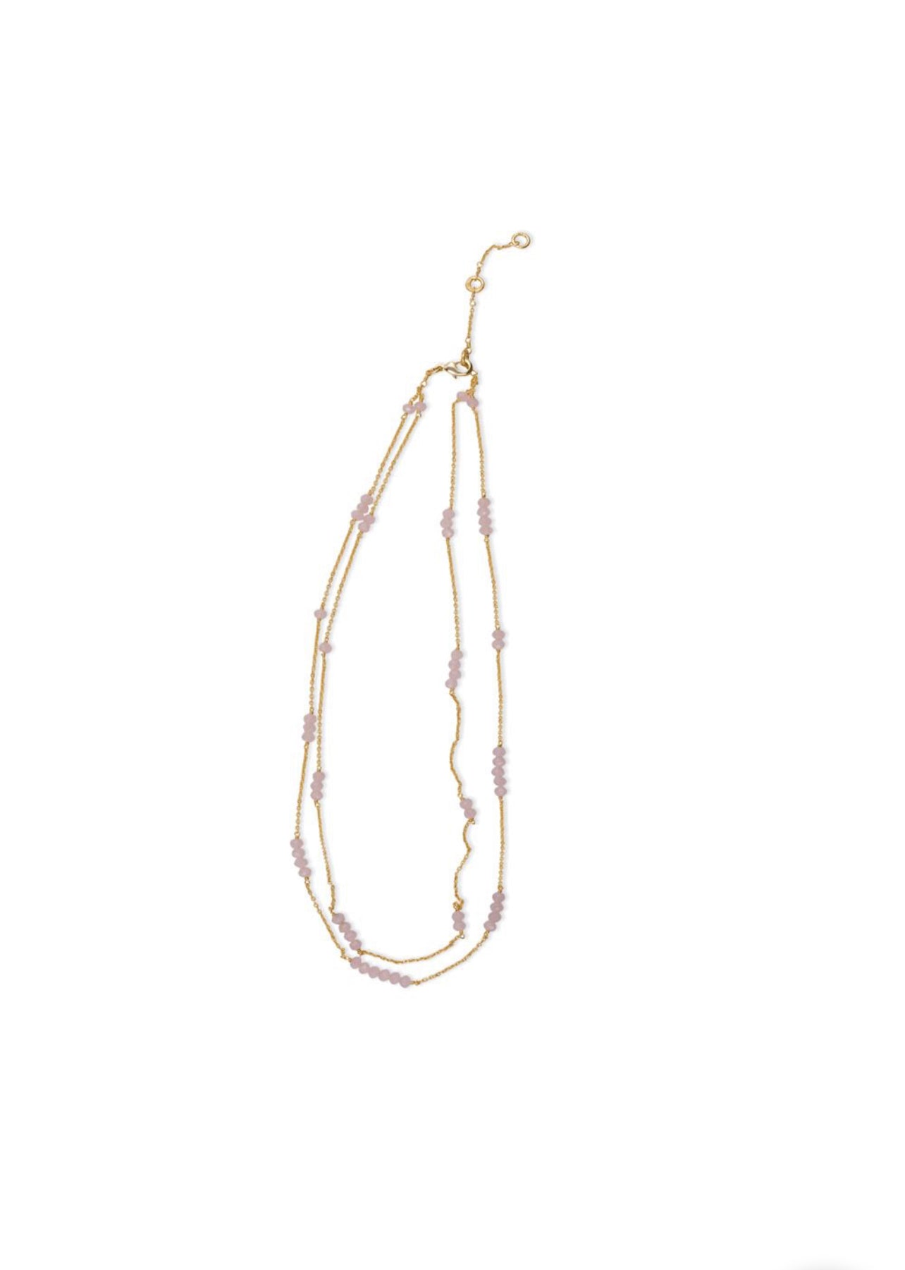 Rose Quartz Vine Necklace