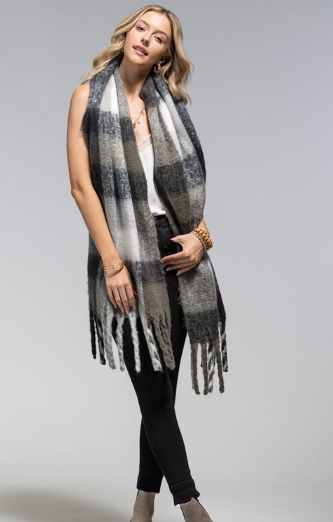 Super Soft Plaid Scarf