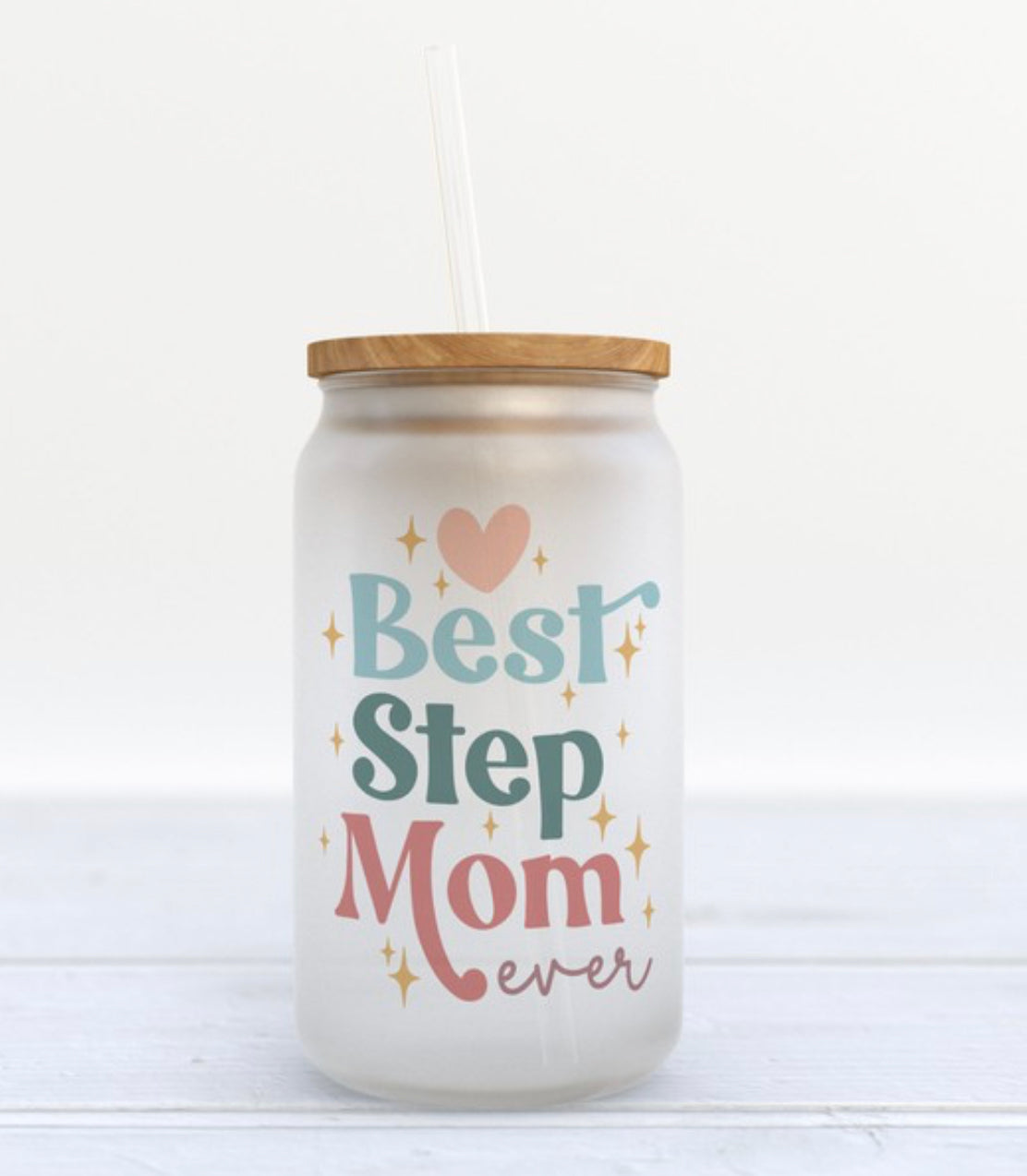 Best Step Mom Glass Tumbler