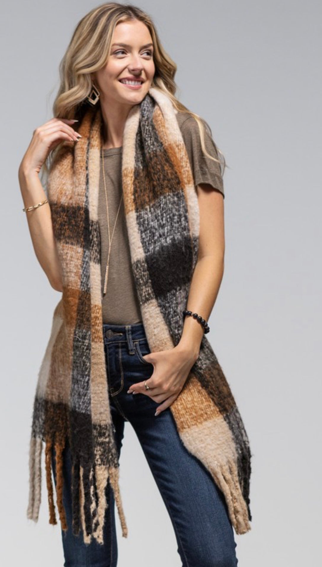 Super Soft Plaid Scarf