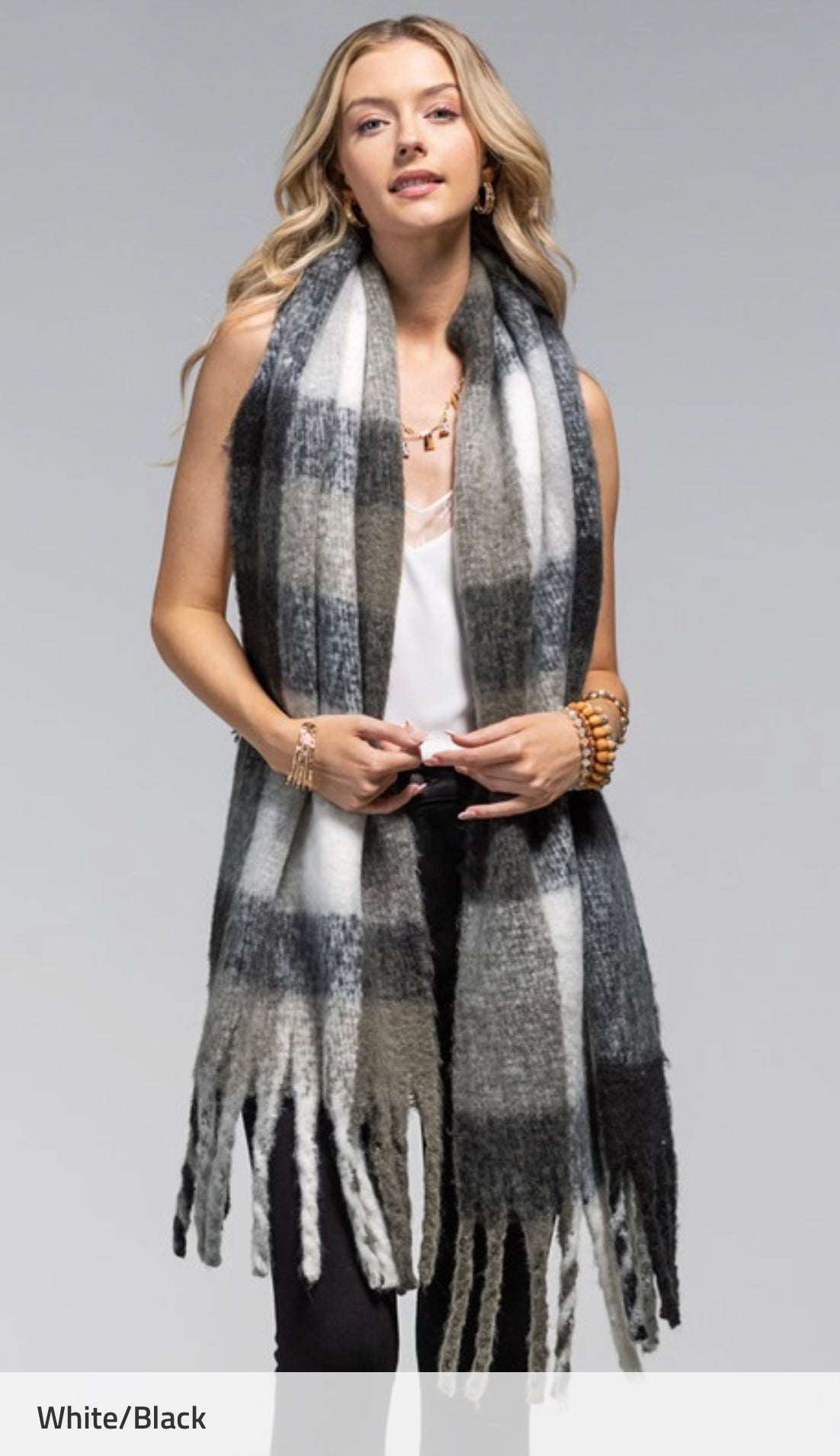 Super Soft Plaid Scarf